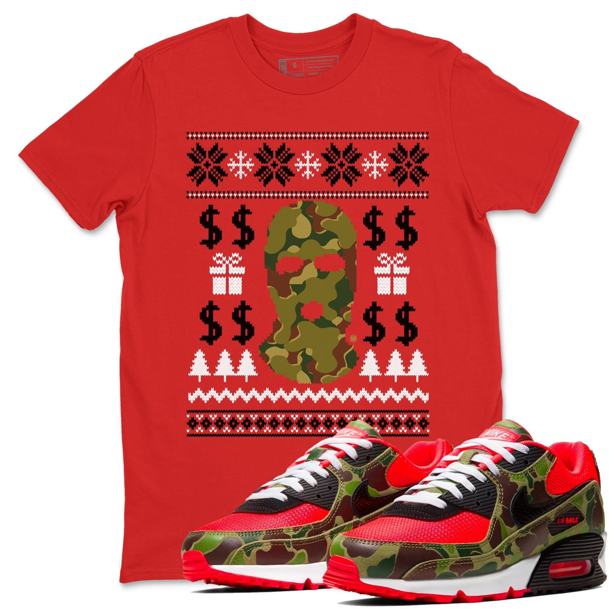 Gangster Ugly Sweater snkmatch Tees - Air Max 90 Reverse Duck Camo