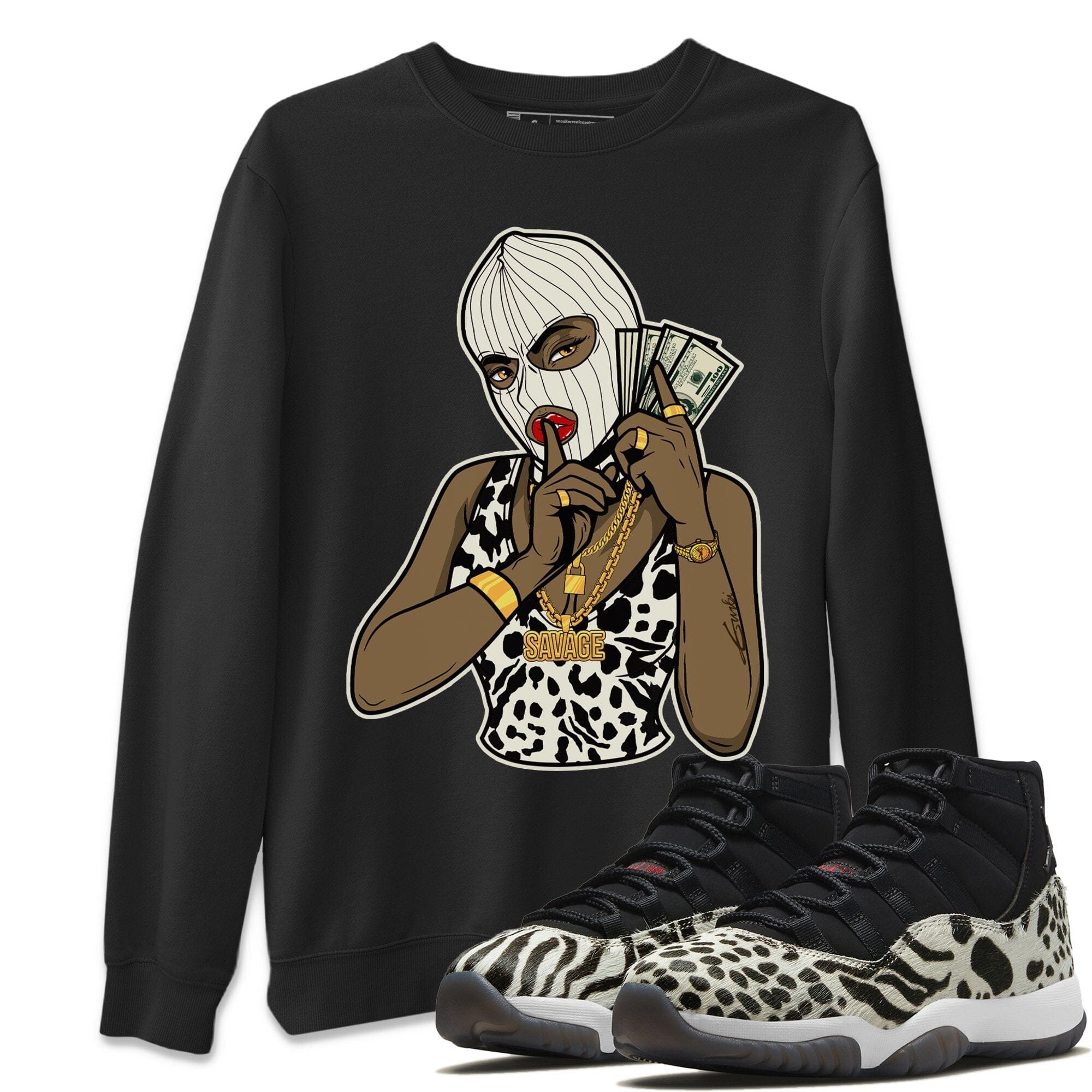 Gangster Women Unisex Tops - Air Jordan 11 Animal Instinct