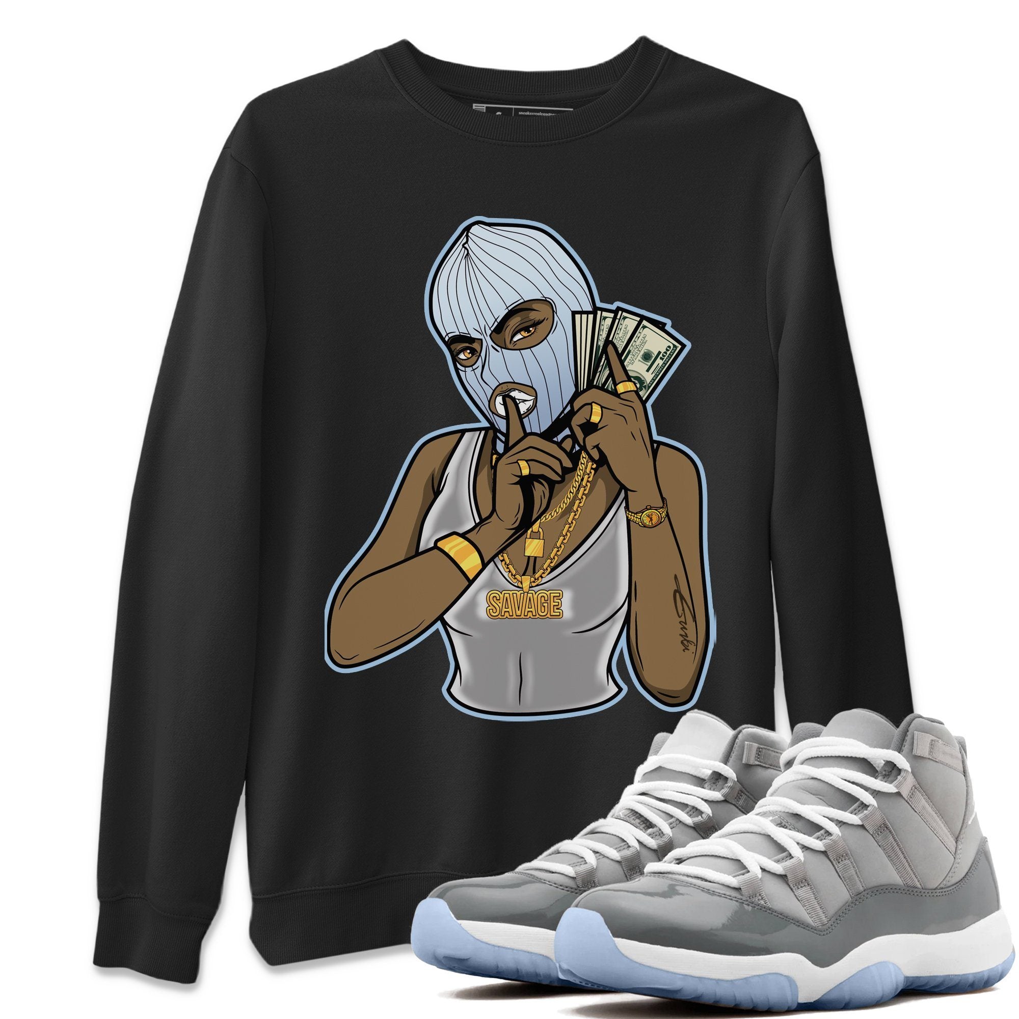 Gangster Women Unisex Tops - Air Jordan 11 Cool Grey