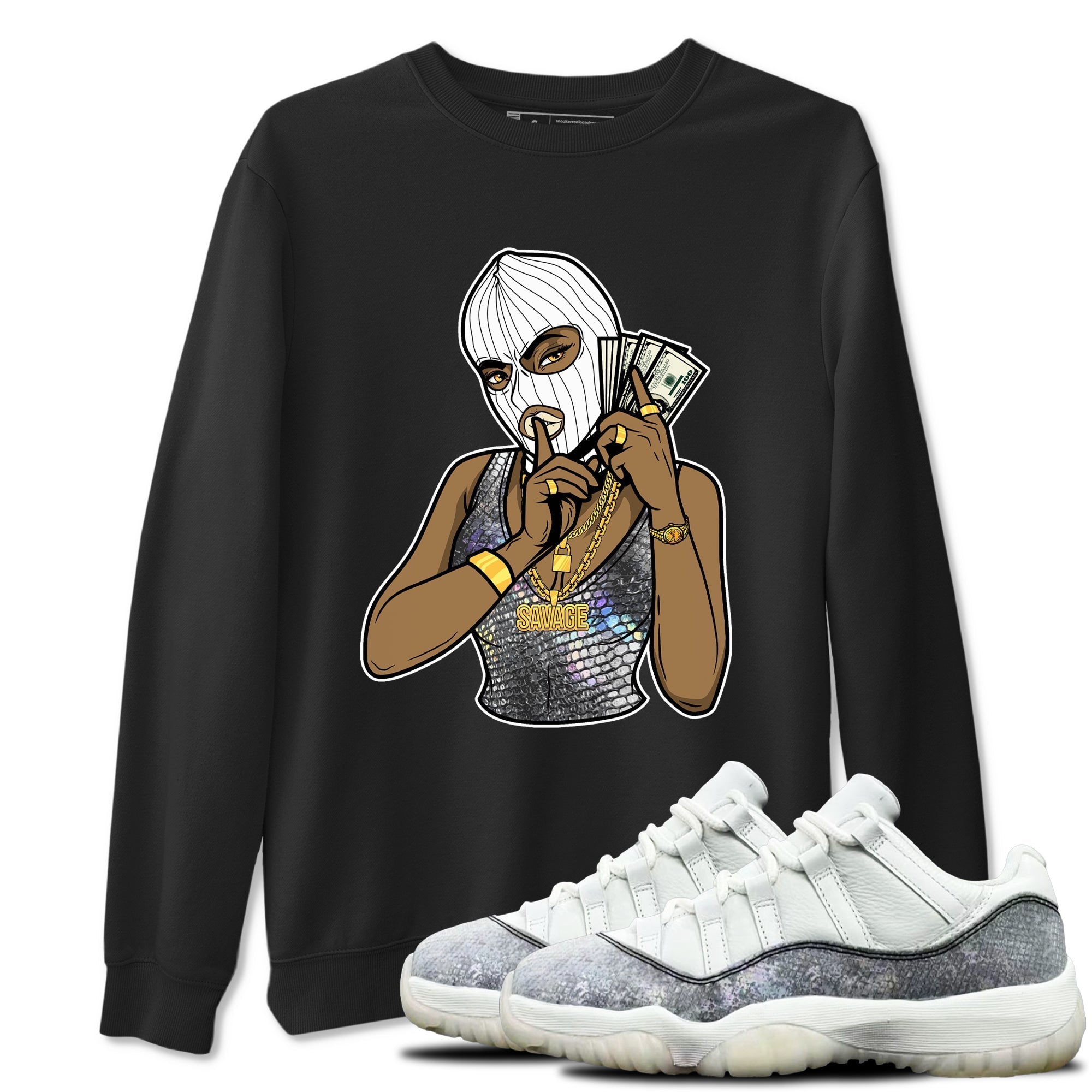 Gangster Women snkmatch Tees - Air Jordan 11 Year Of The Snake
