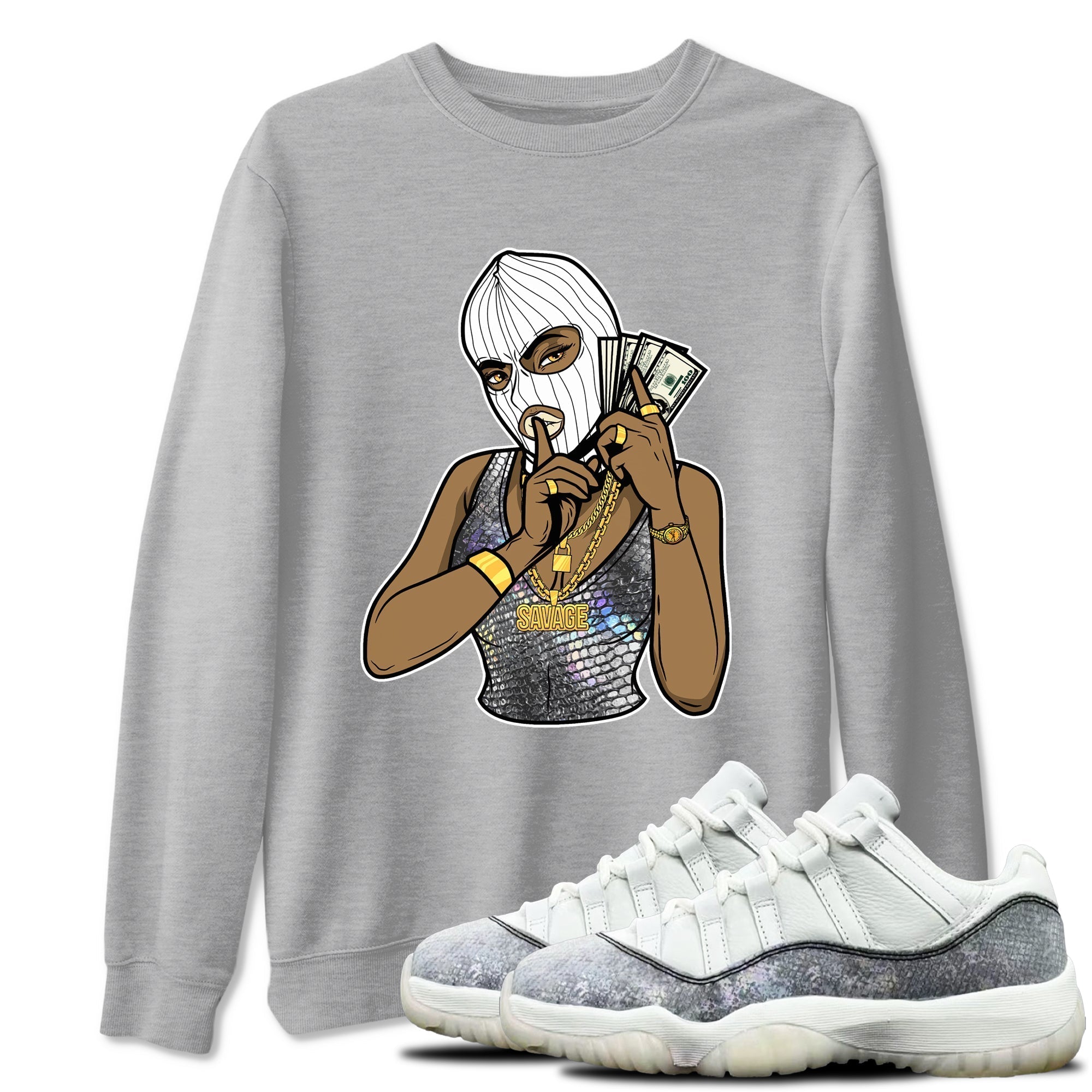 Gangster Women snkmatch Tees - Air Jordan 11 Year Of The Snake
