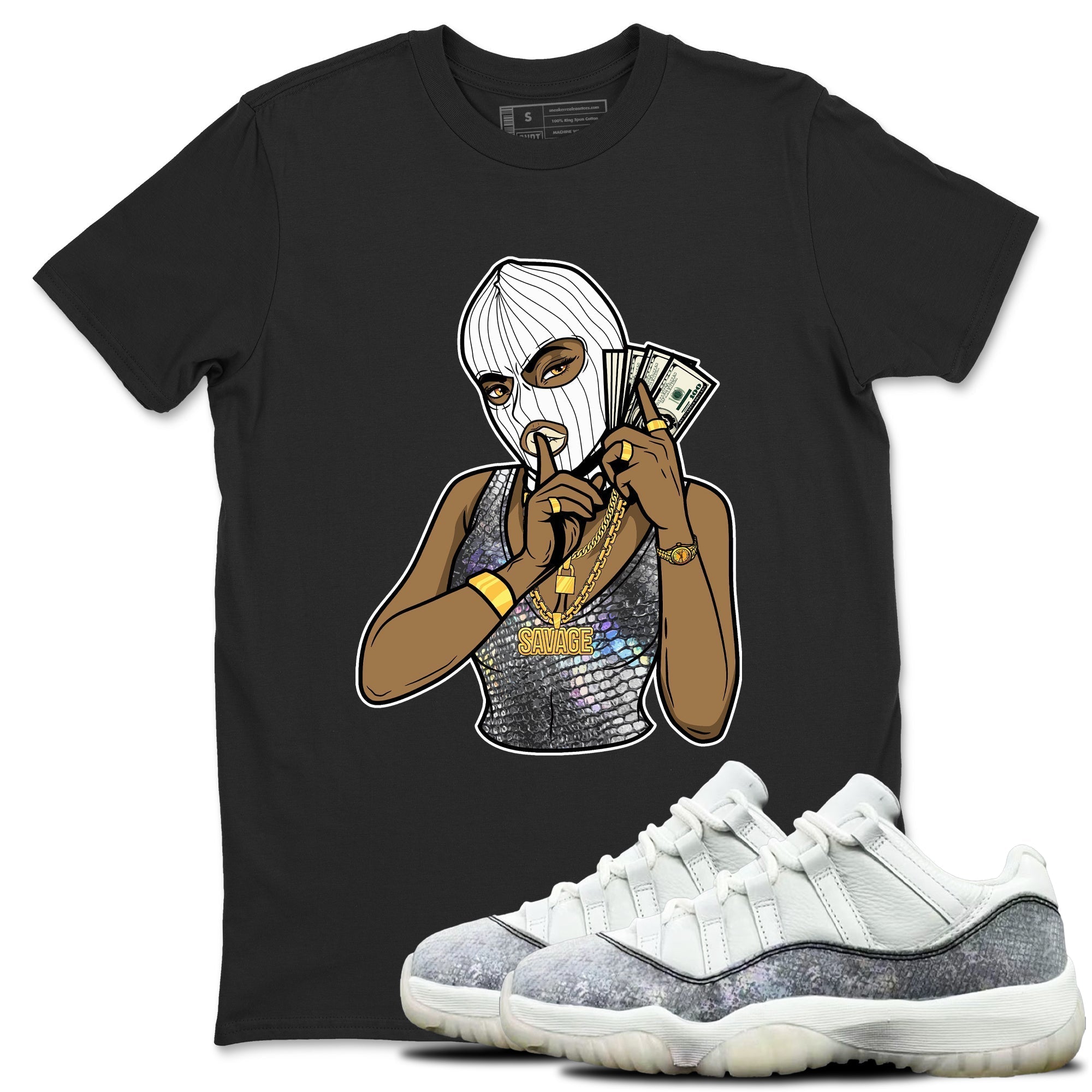 Gangster Women snkmatch Tees - Air Jordan 11 Year Of The Snake