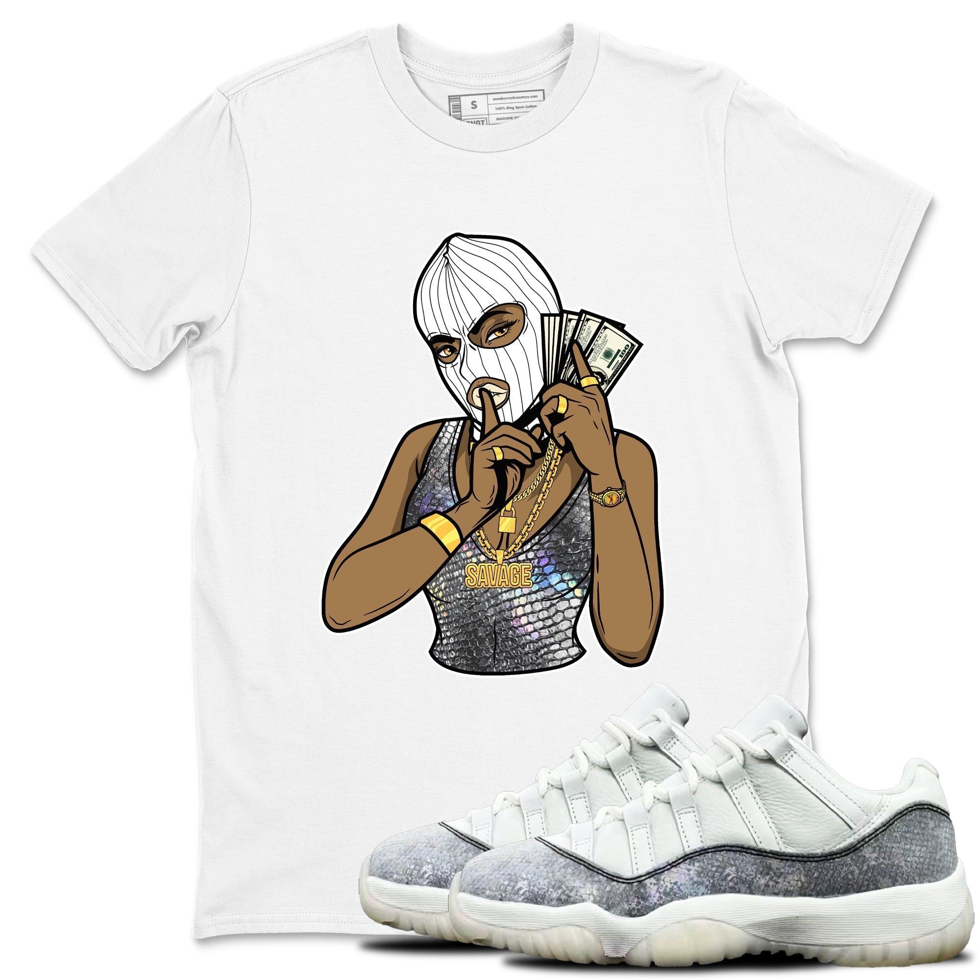 Gangster Women snkmatch Tees - Air Jordan 11 Year Of The Snake