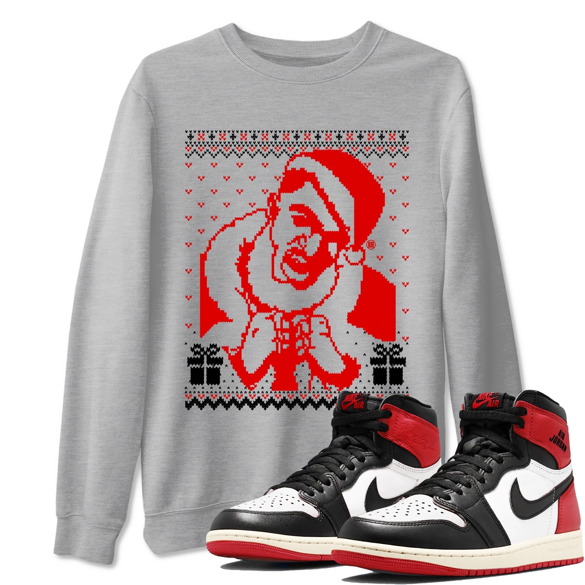 Gangster Wrapper snkmatch Tees - Air Jordan 1 Black Toe Reimagined