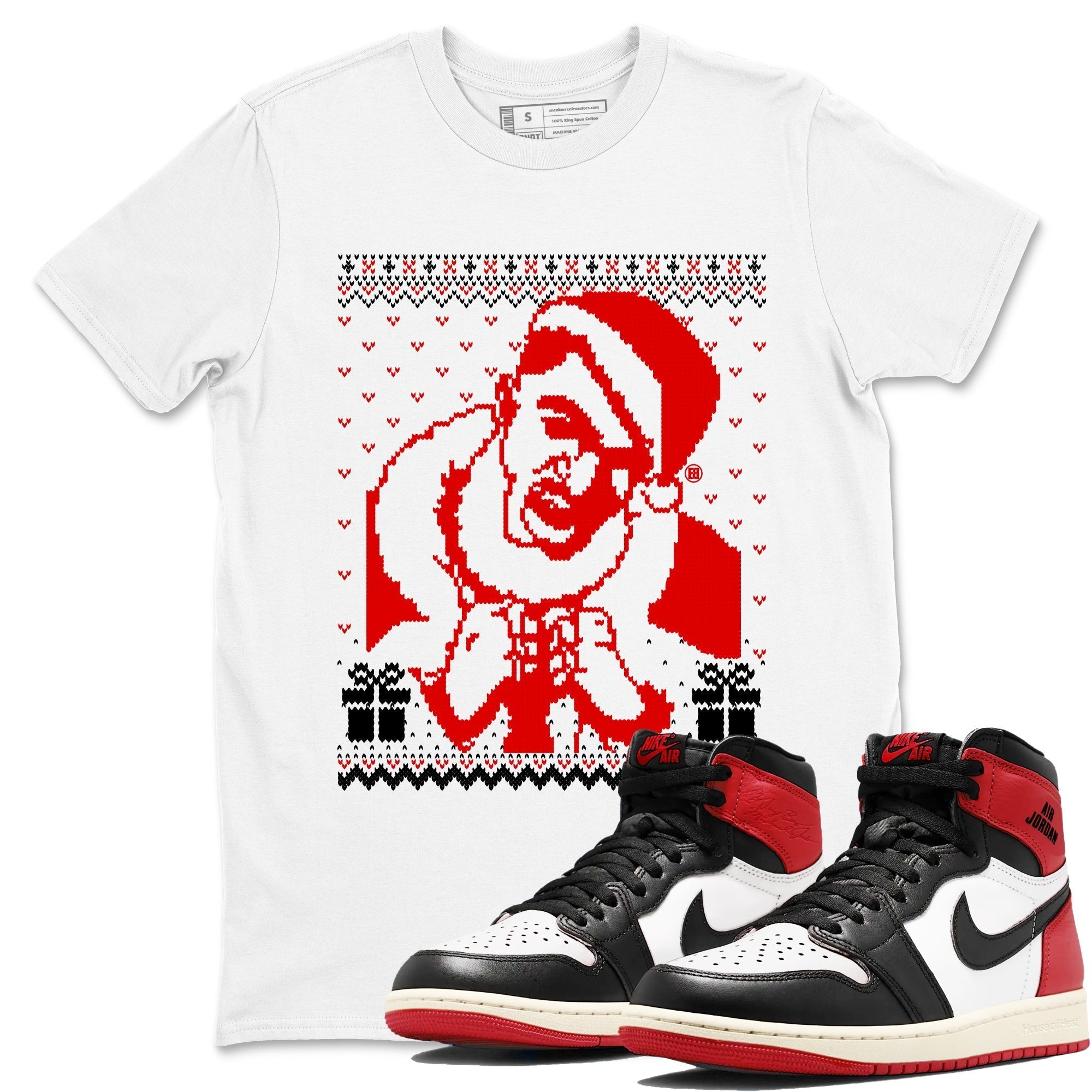 Gangster Wrapper snkmatch Tees - Air Jordan 1 Black Toe Reimagined