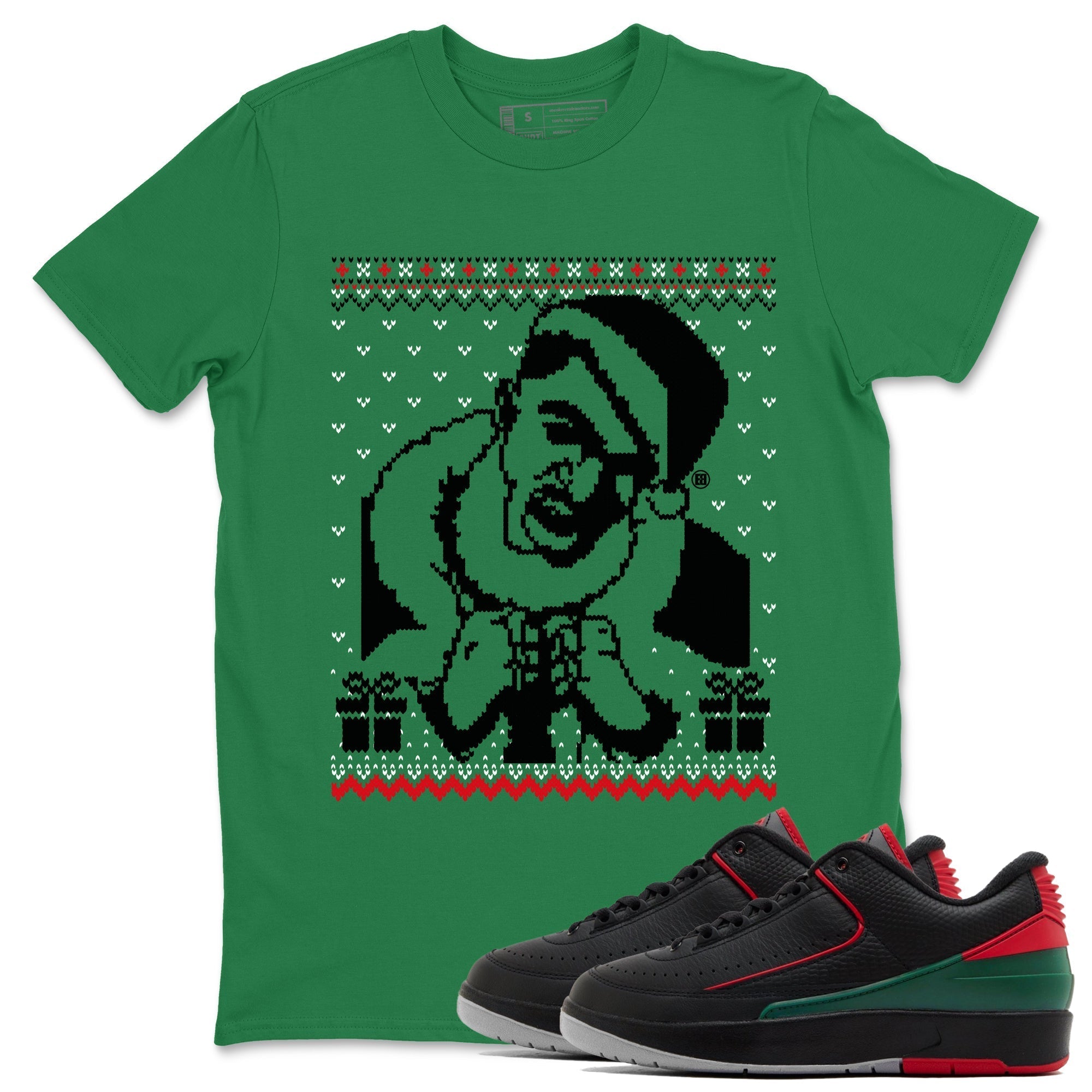 Gangster Wrapper snkmatch Tees - Air Jordan 2 Christmas