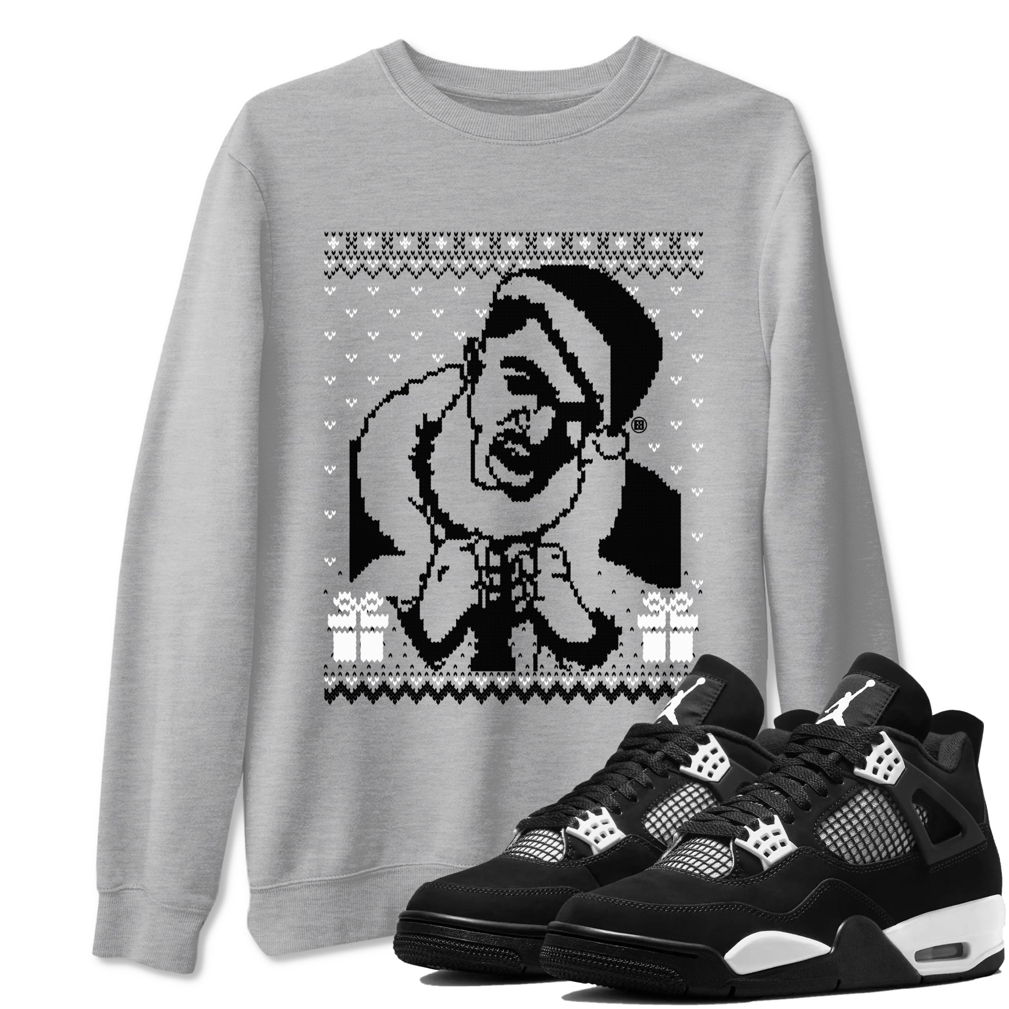 Gangster Wrapper snkmatch Tees - Air Jordan 4 White Thunder