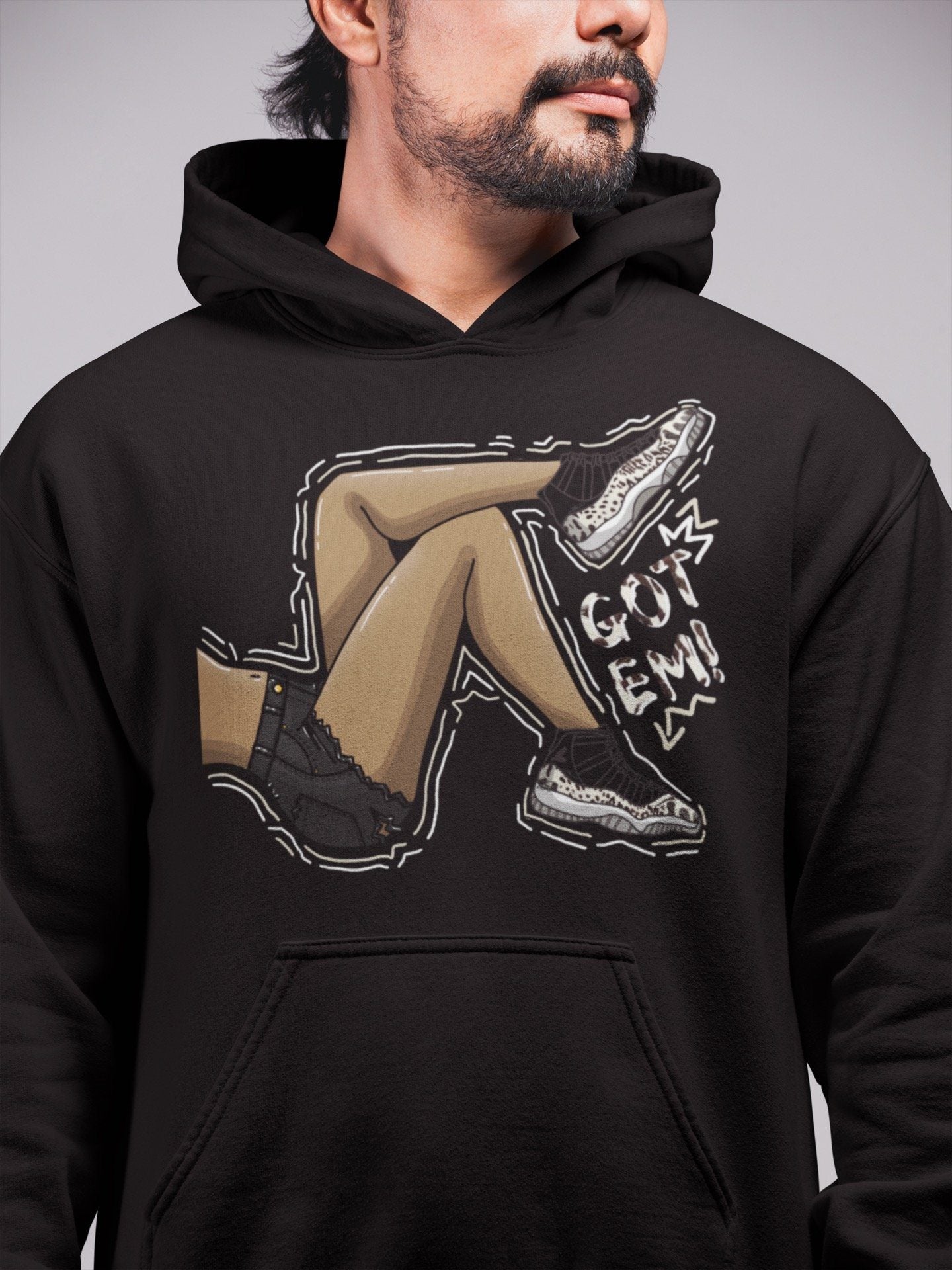 Get Em Legs Unisex Tops - Air Jordan 11 Animal Instinct