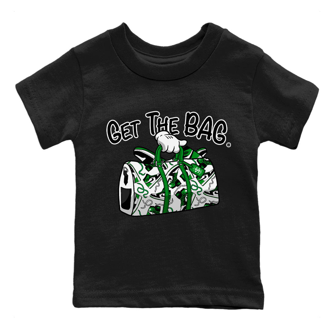 Get The Bag Kids Tops - Air Jordan 1 Celtics