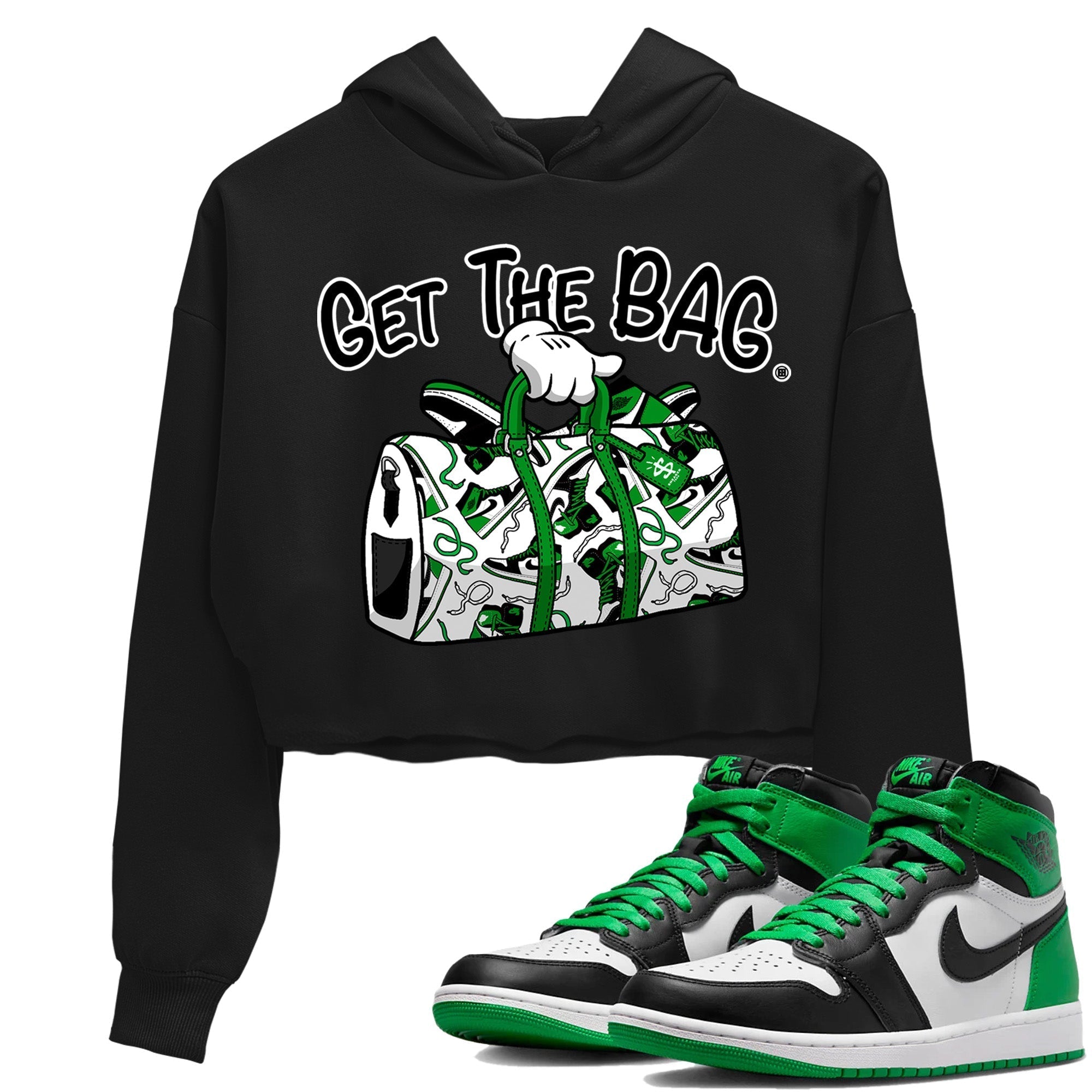Get The Bag Women's Tops - Air Jordan 1 Celtics