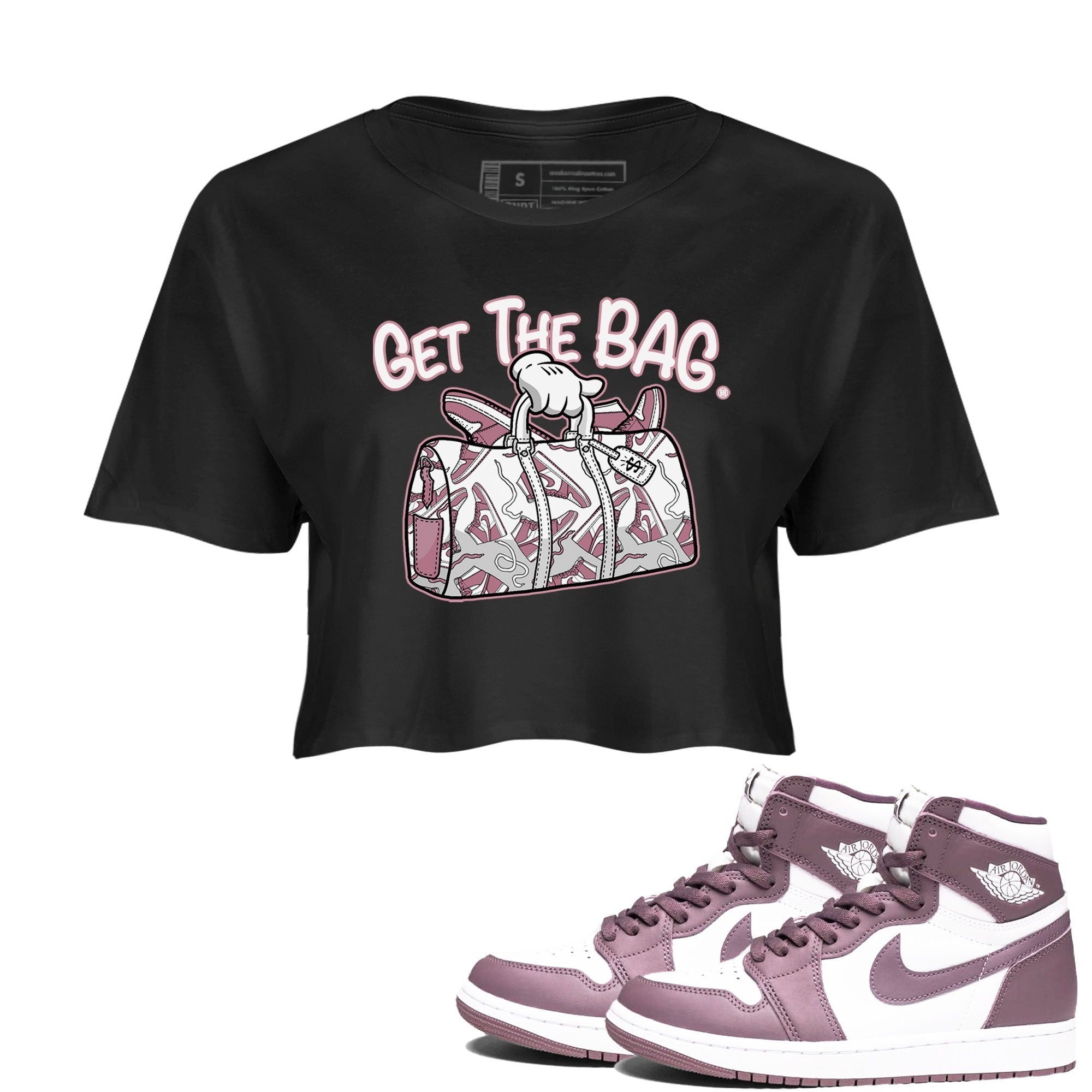 Get The Bag snkmatch Women's Top - Air Jordan 1 Mauve
