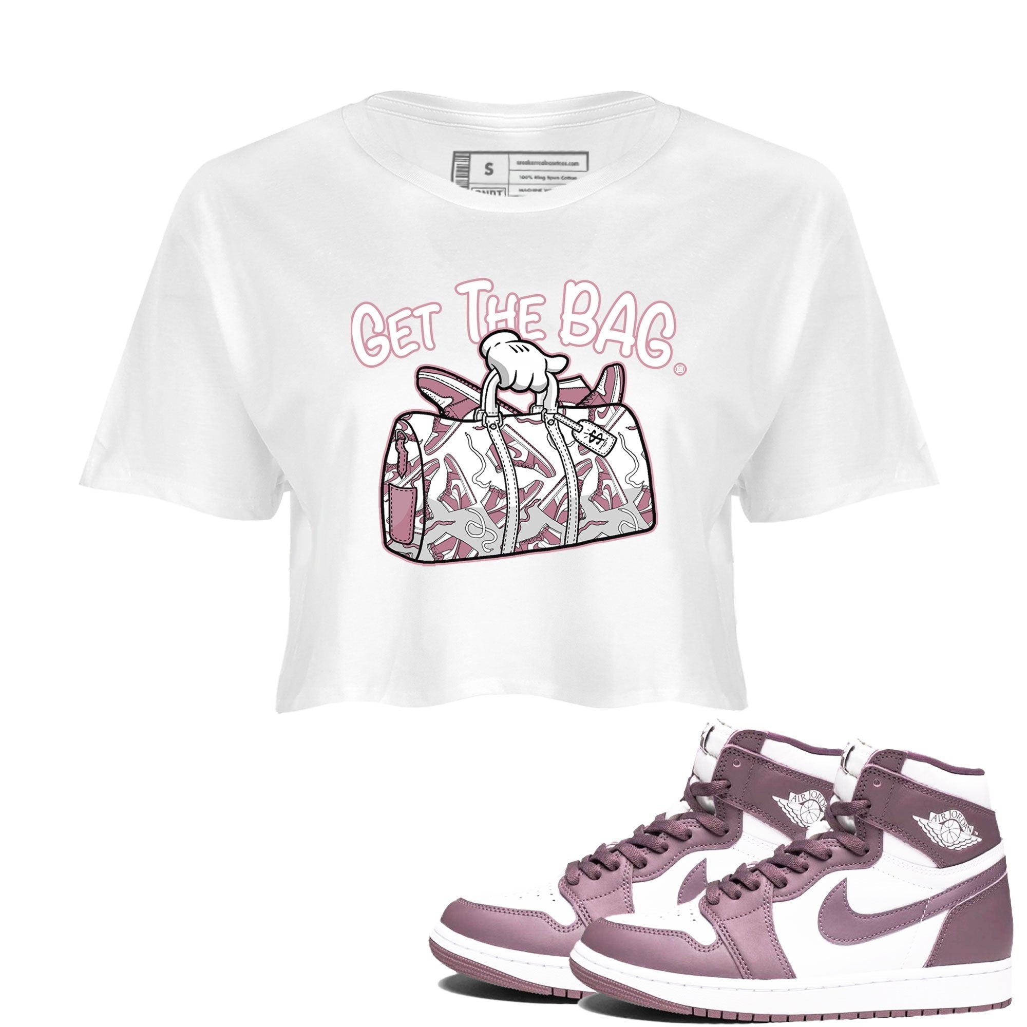 Get The Bag snkmatch Women's Top - Air Jordan 1 Mauve