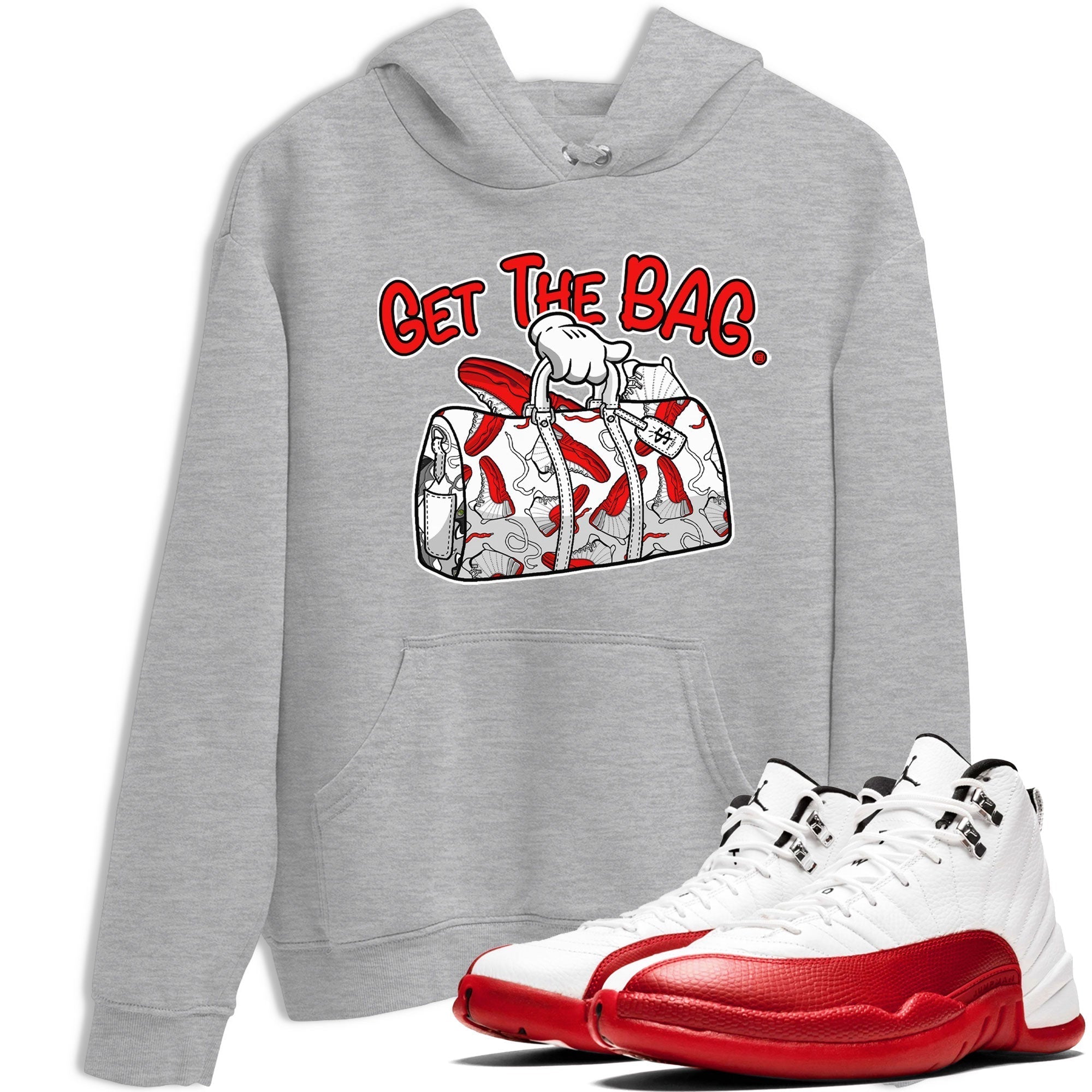 Get The Bag snkmatch Tee - Air Jordan 12 Cherry