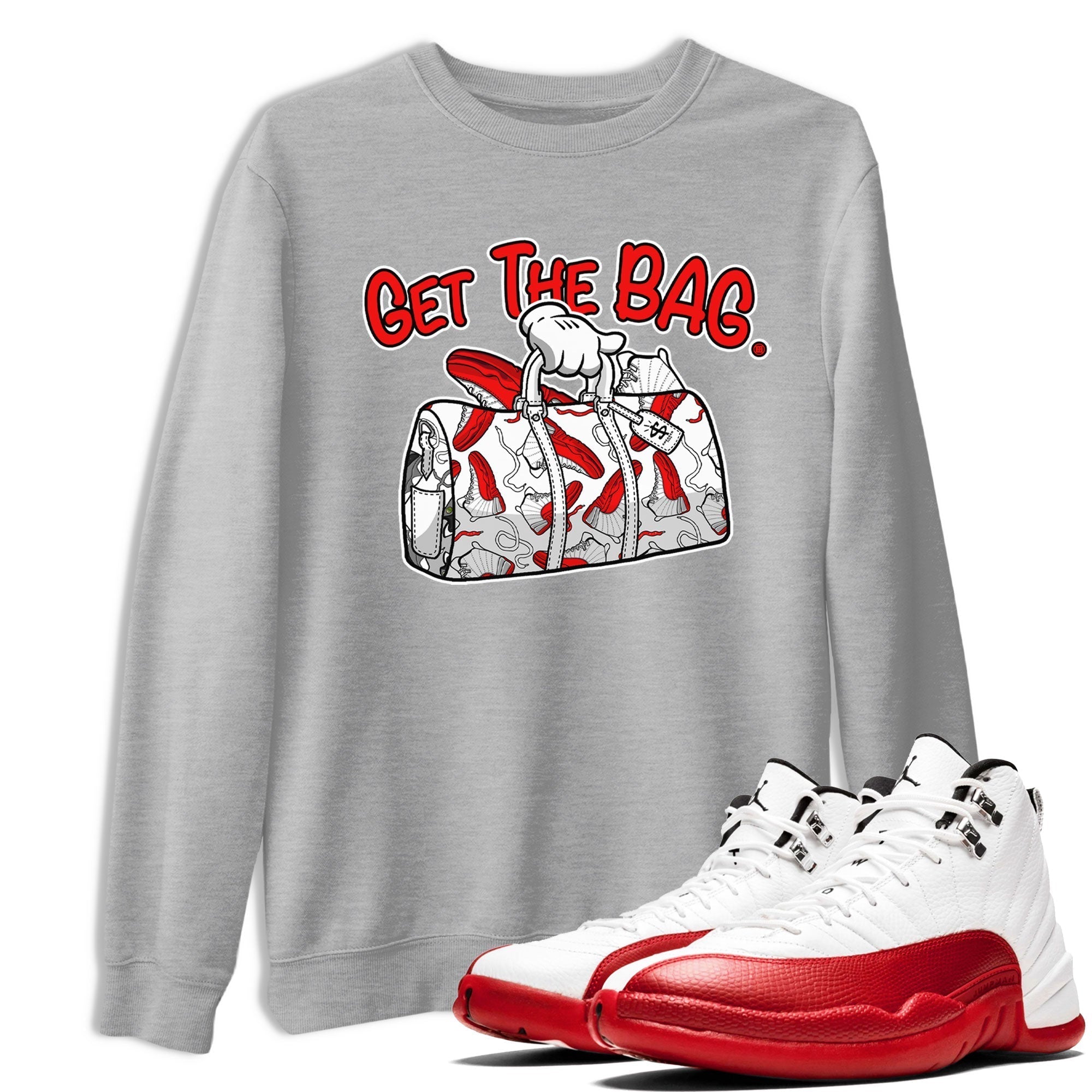 Get The Bag snkmatch Tee - Air Jordan 12 Cherry