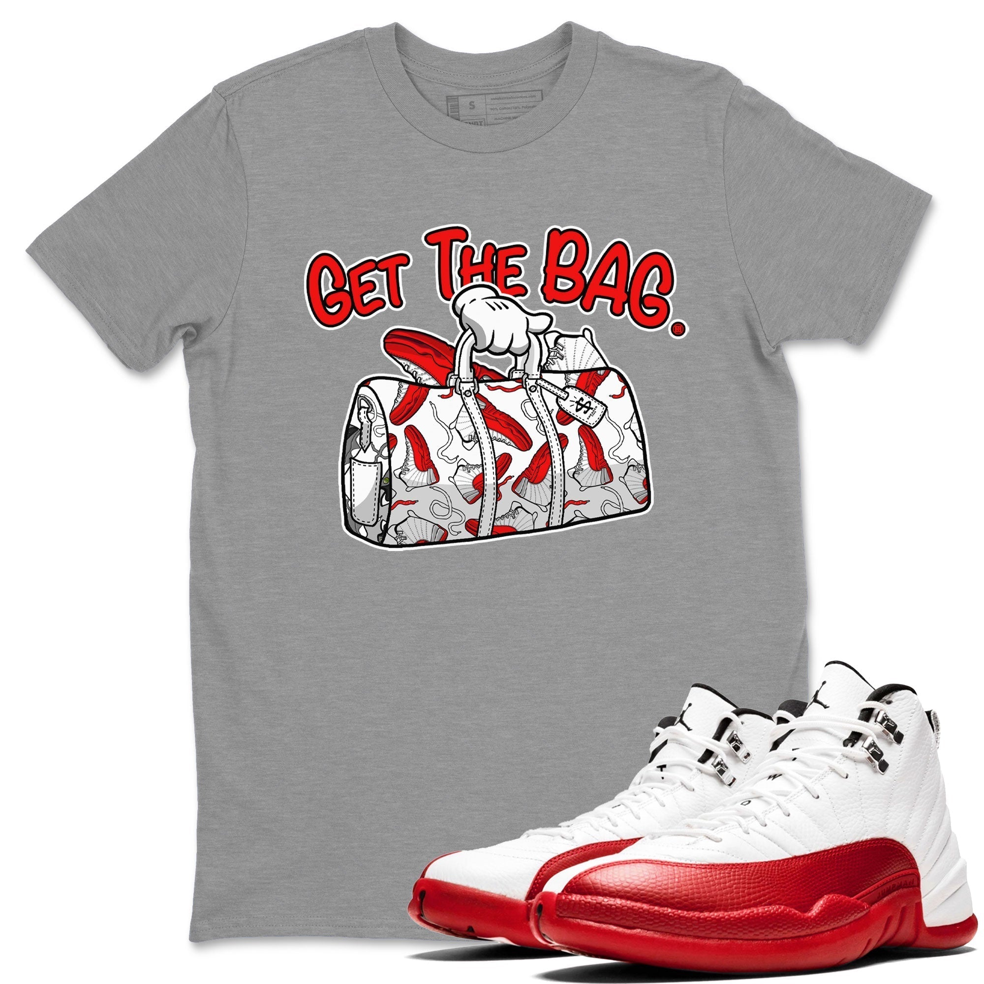 Get The Bag snkmatch Tee - Air Jordan 12 Cherry