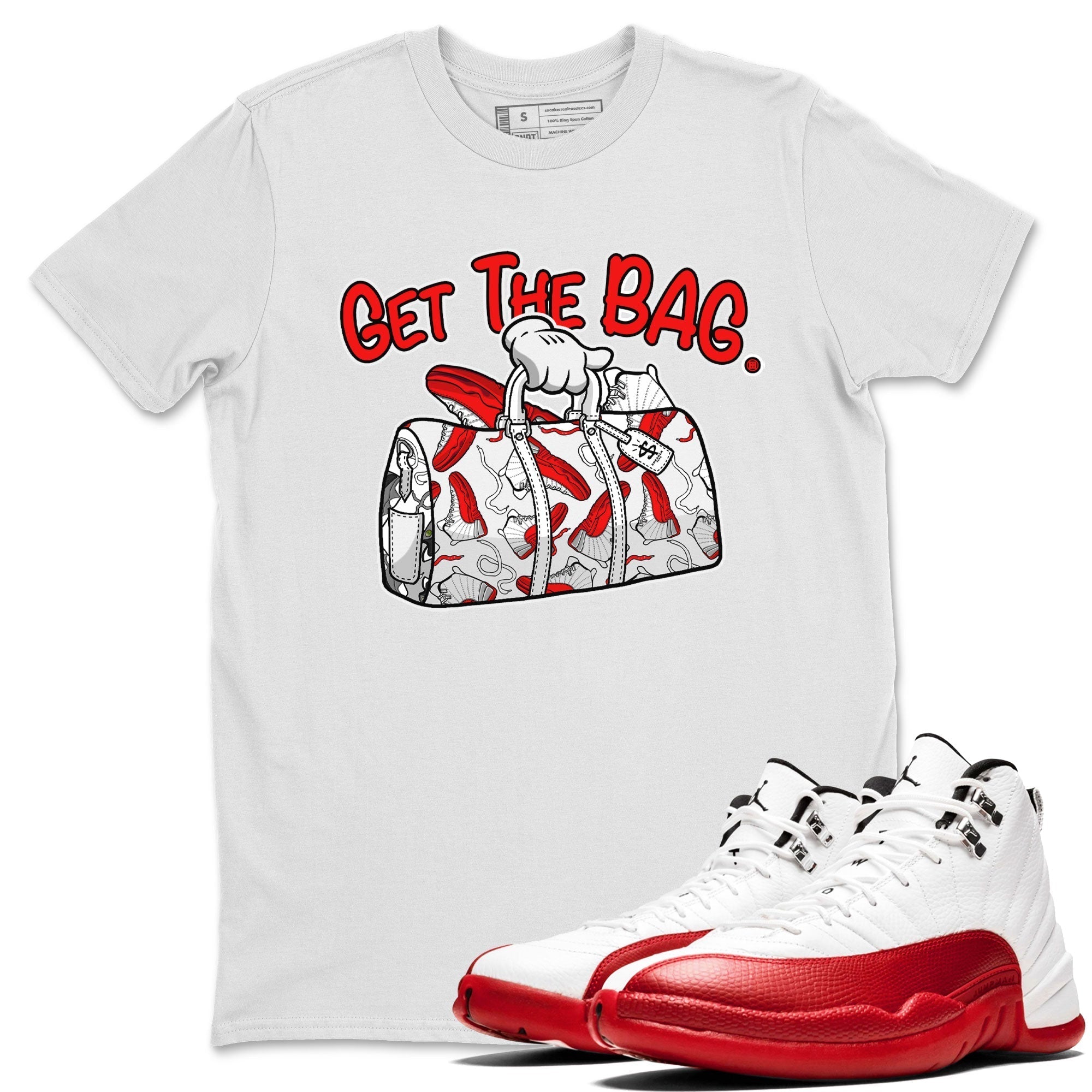 Get The Bag snkmatch Tee - Air Jordan 12 Cherry