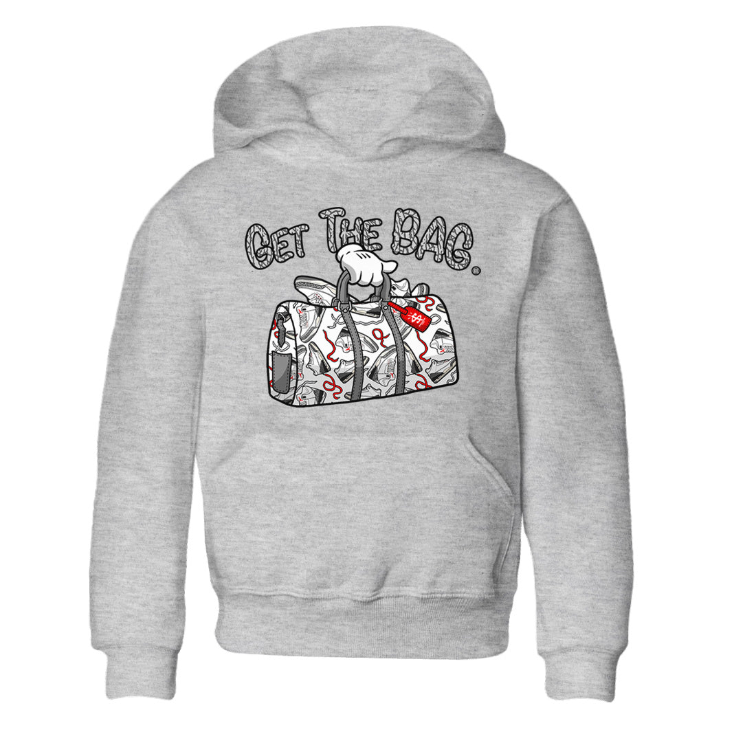 Get The Bag Kids Tops - Air Jordan 3 White Cement