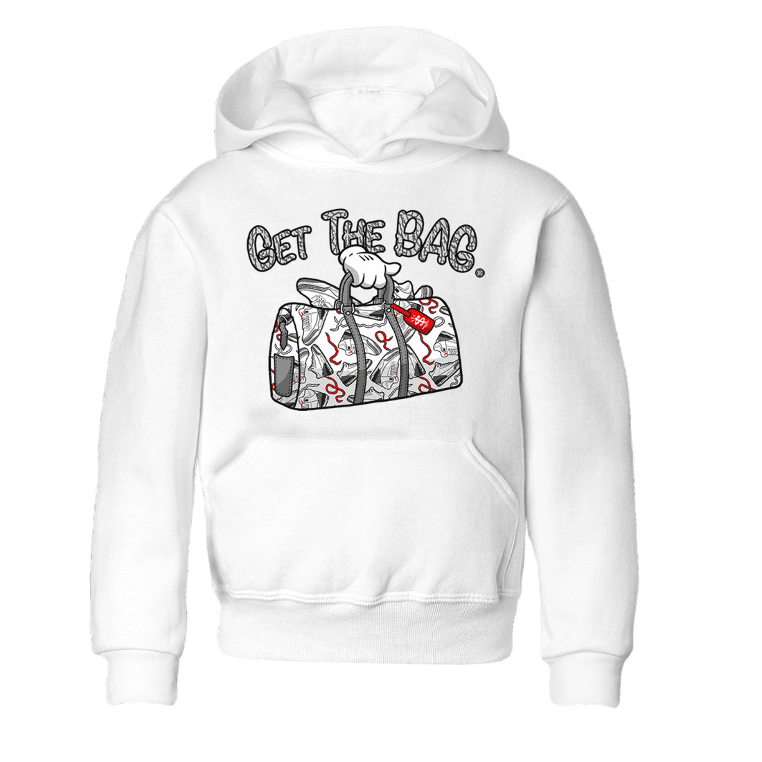 Get The Bag Kids Tops - Air Jordan 3 White Cement