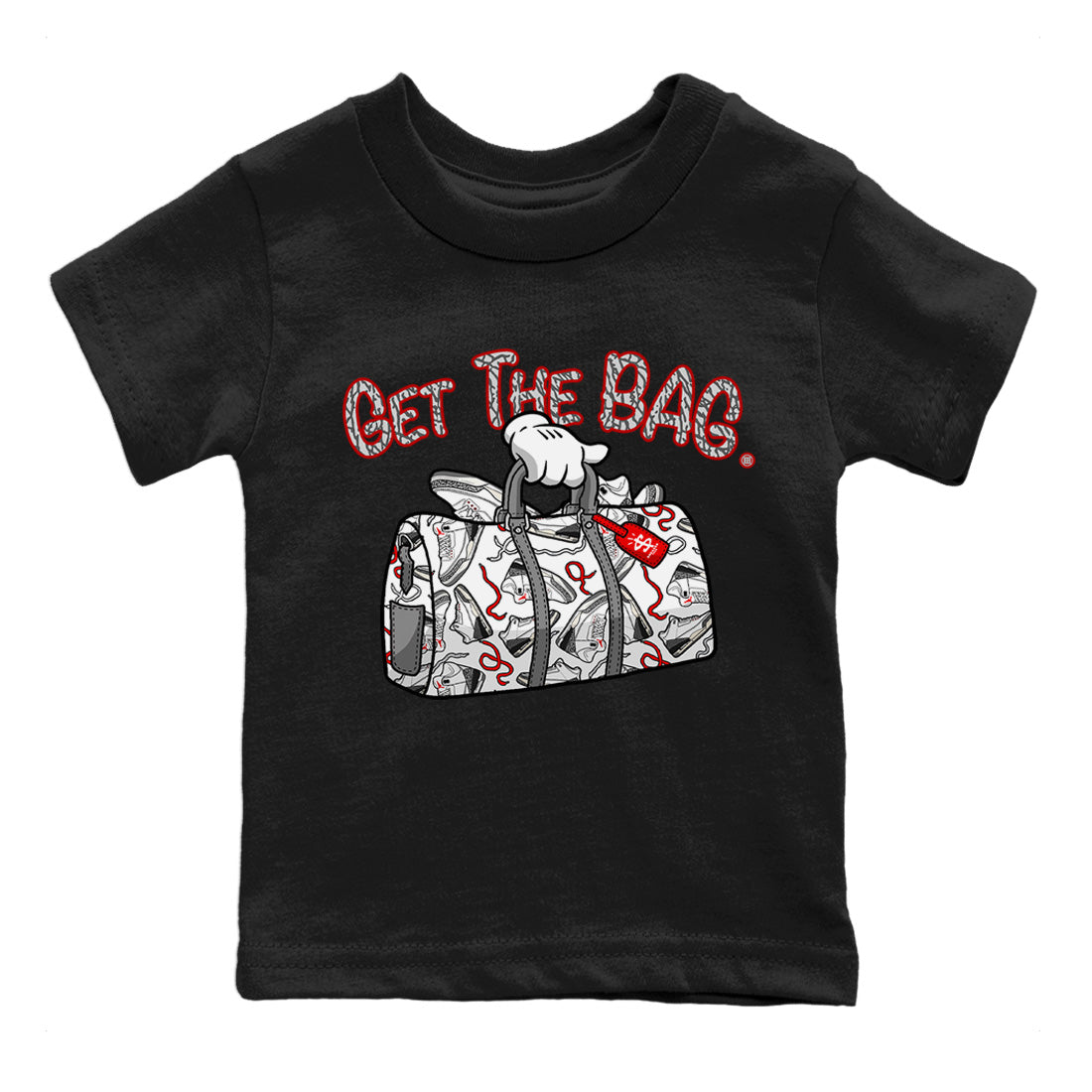 Get The Bag Kids Tops - Air Jordan 3 White Cement
