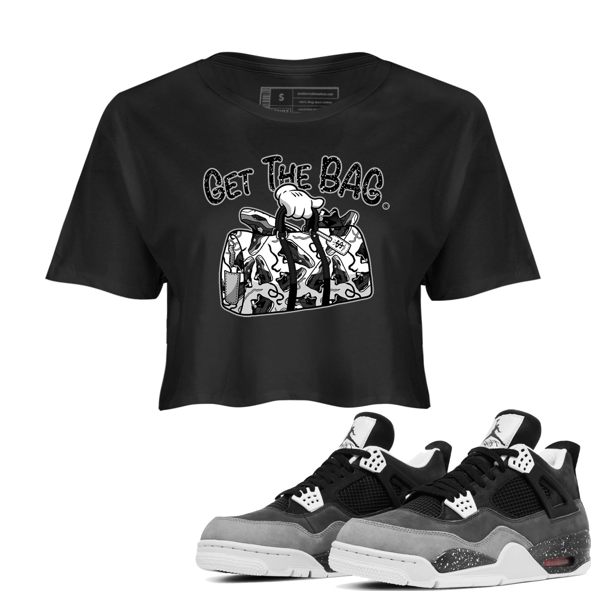 Get The Bag snkmatch Women's Top - Air Jordan 4 Fear