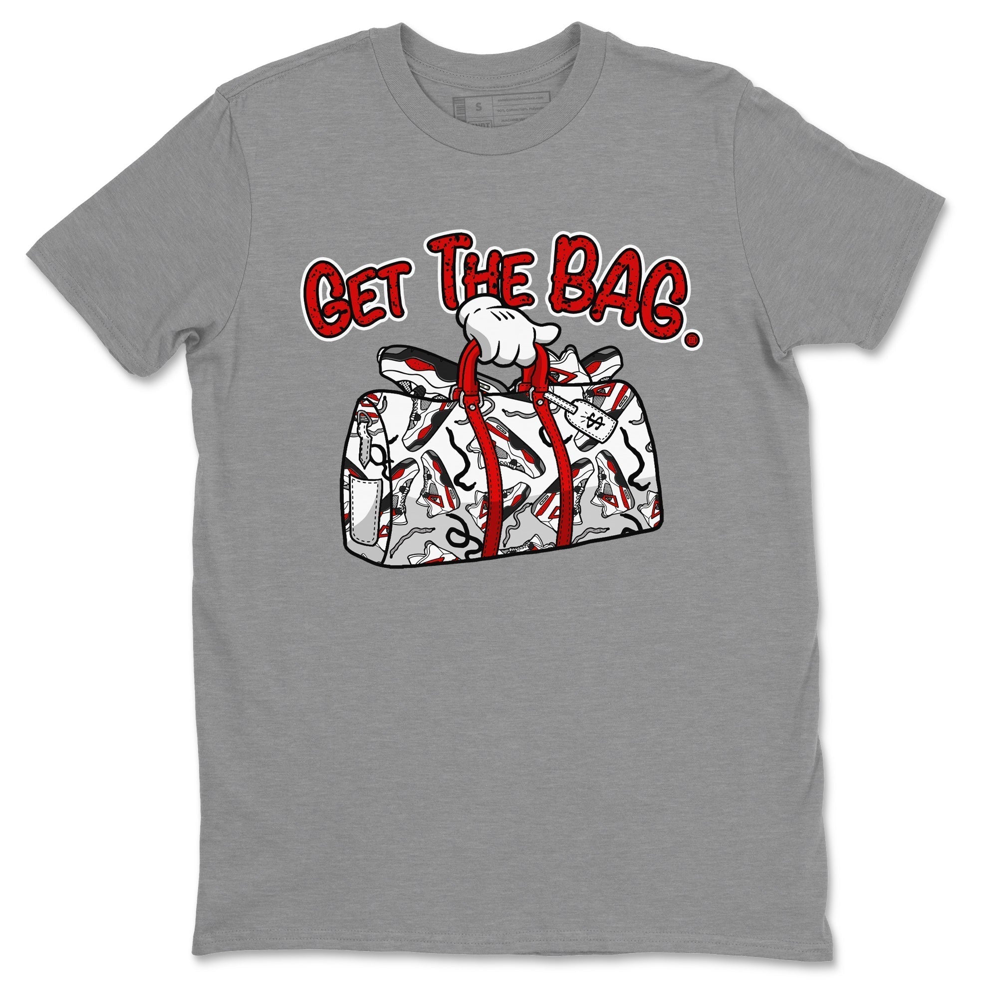 Get The Bag Unisex Tops - Air Jordan 4 Red Cement