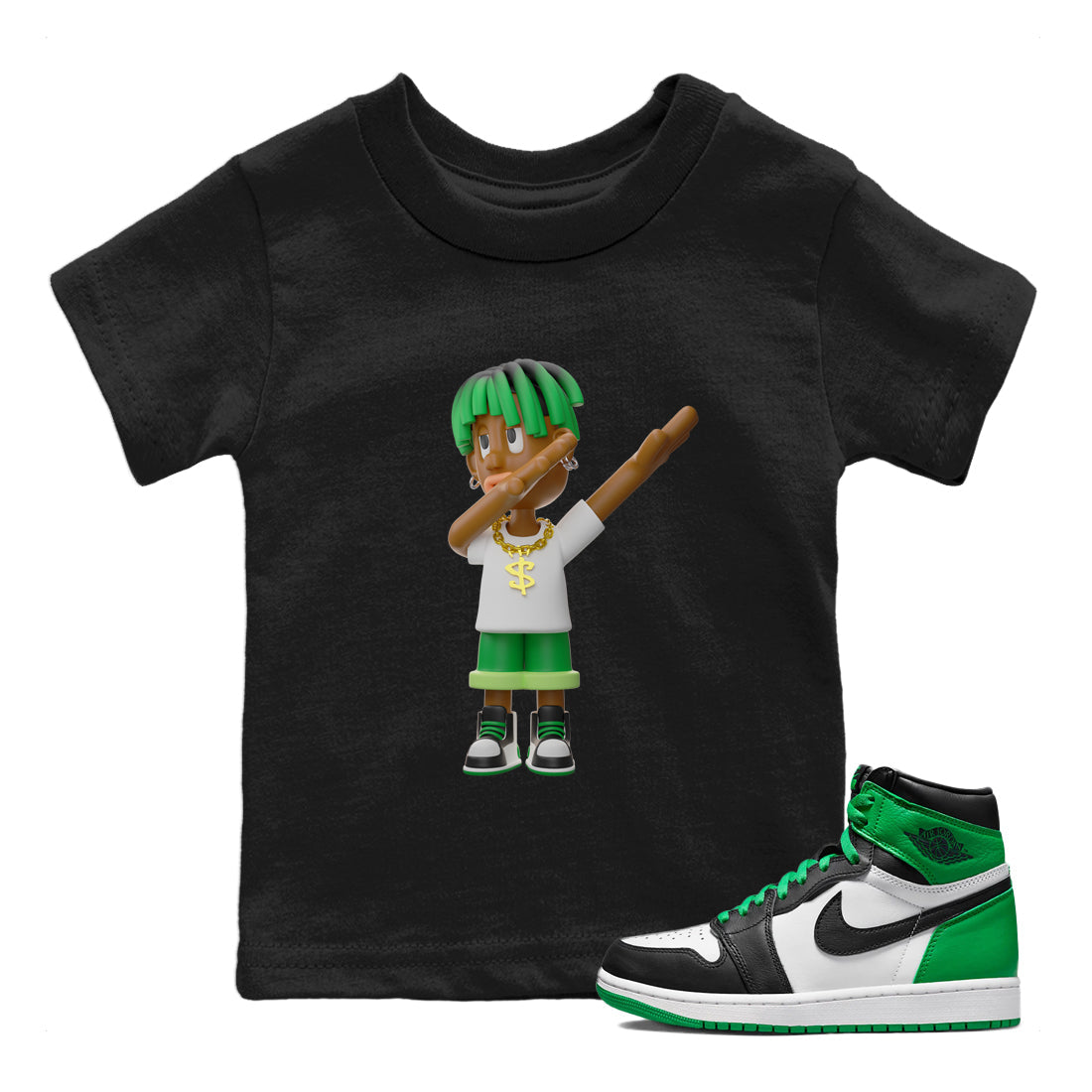 Get'em Boy Kids Tops - Air Jordan 1 Celtics