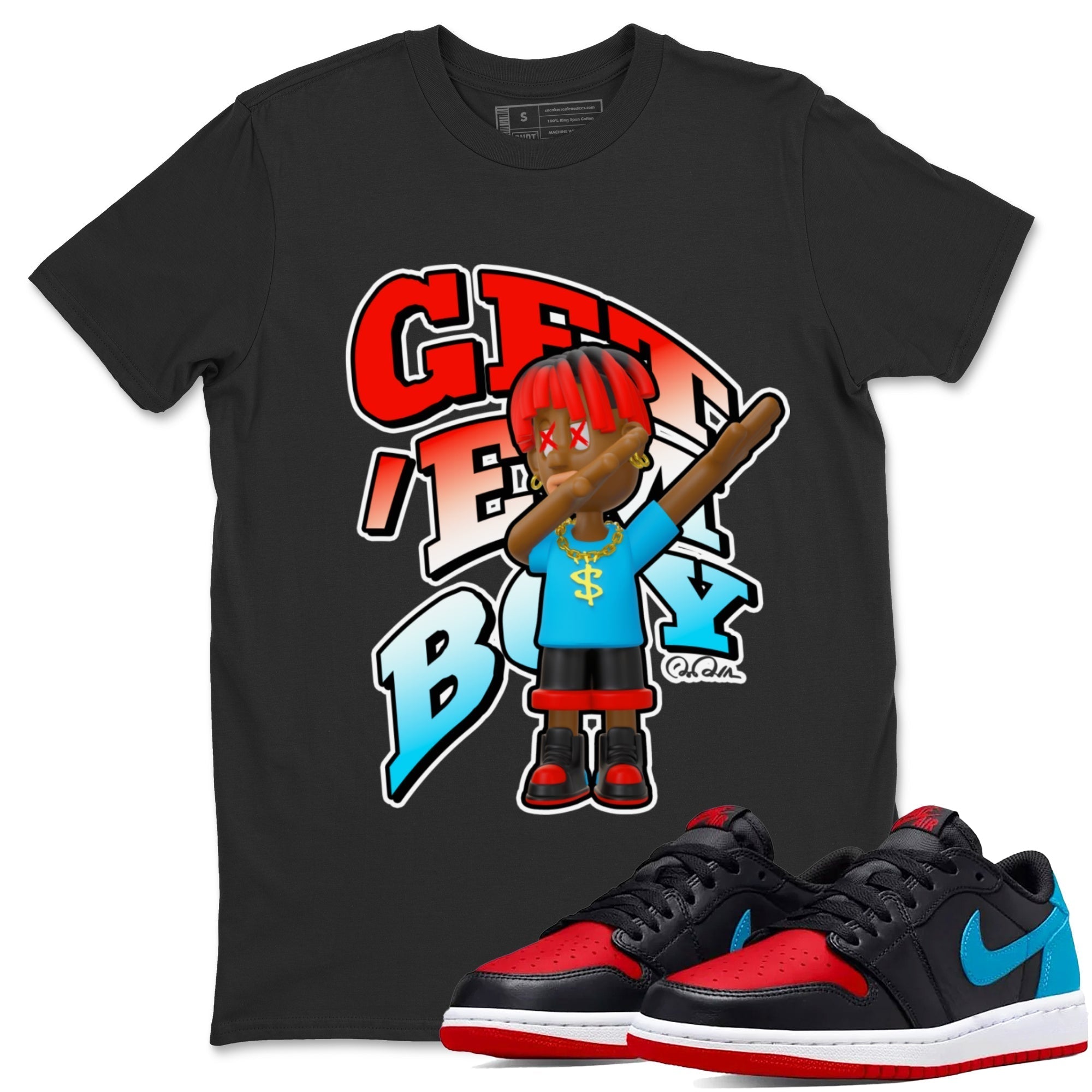Get'em Boy Unisex Tops - Air Jordan 1 UNC to Chicago
