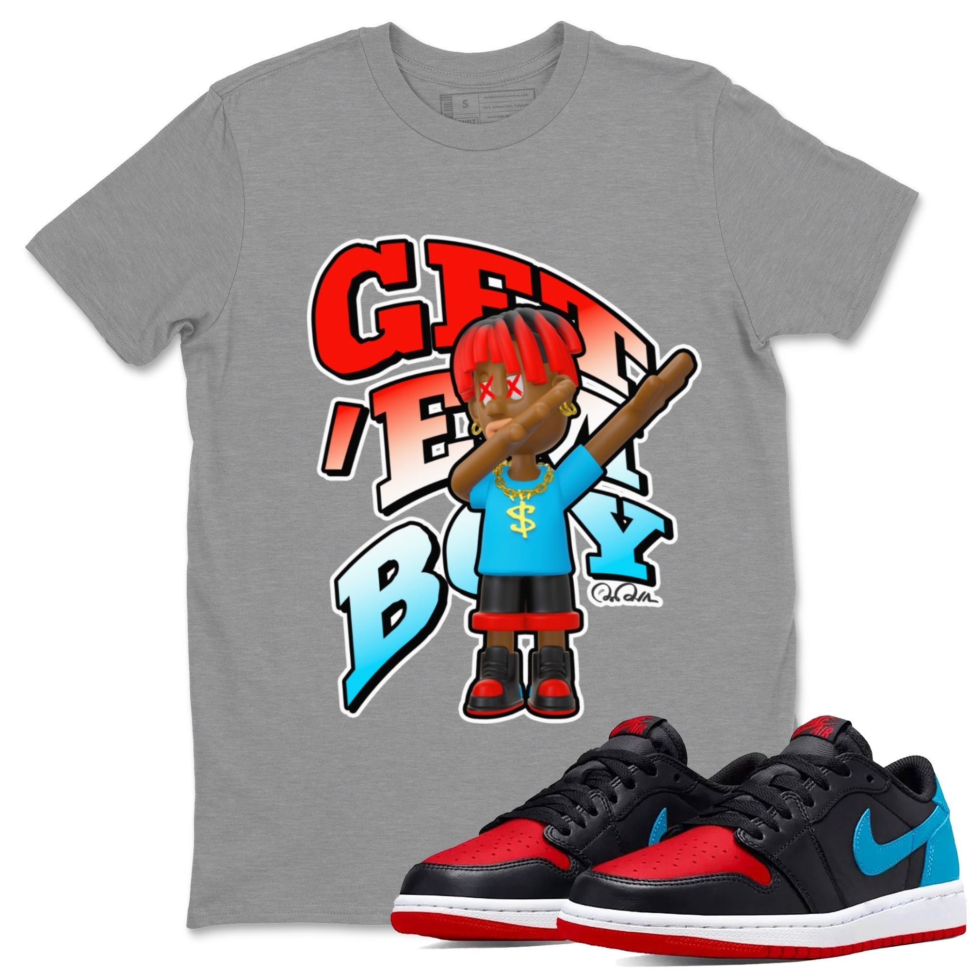Get'em Boy Unisex Tops - Air Jordan 1 UNC to Chicago