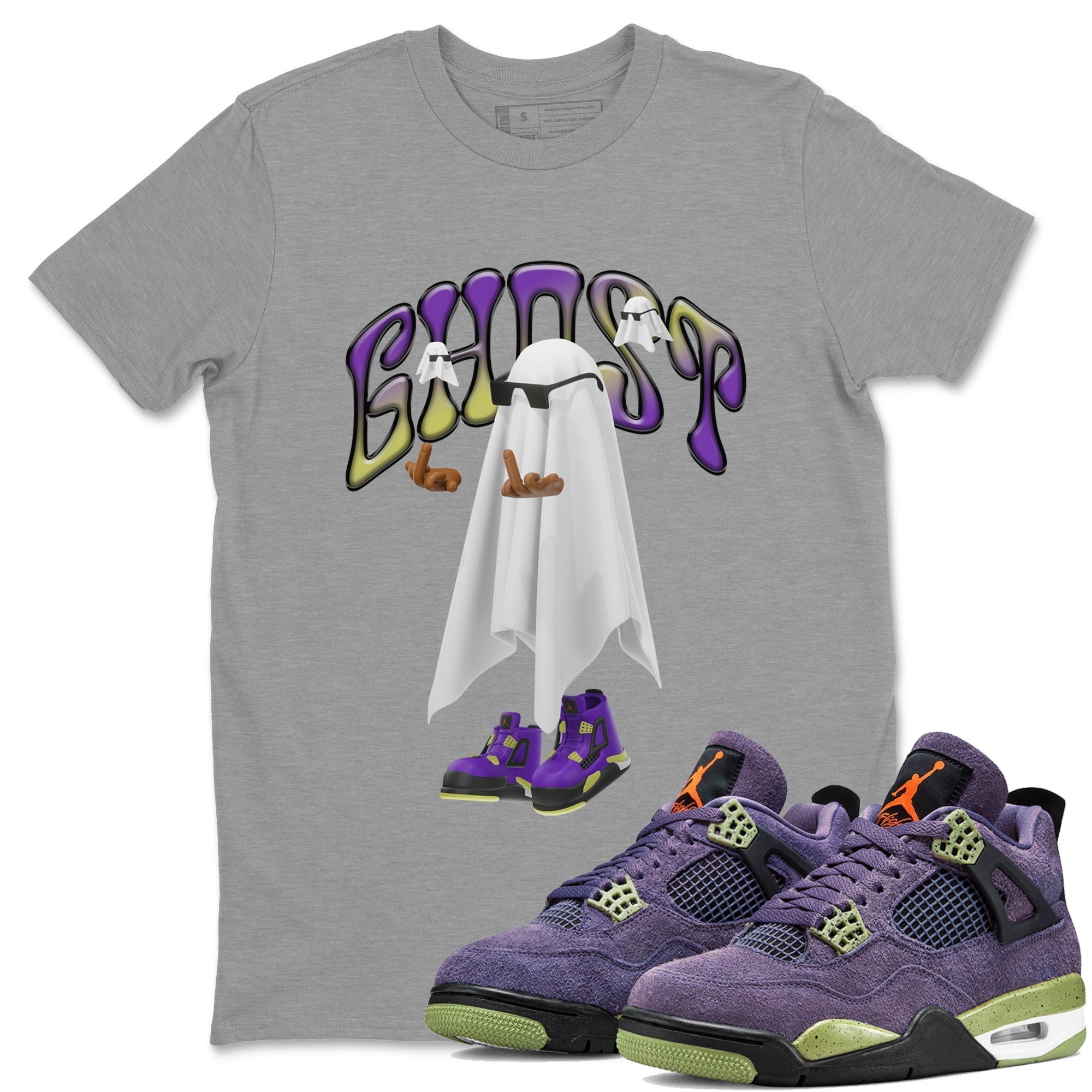 Ghost Gang snkmatch Tee - Air Jordan 4 Canyon Purple