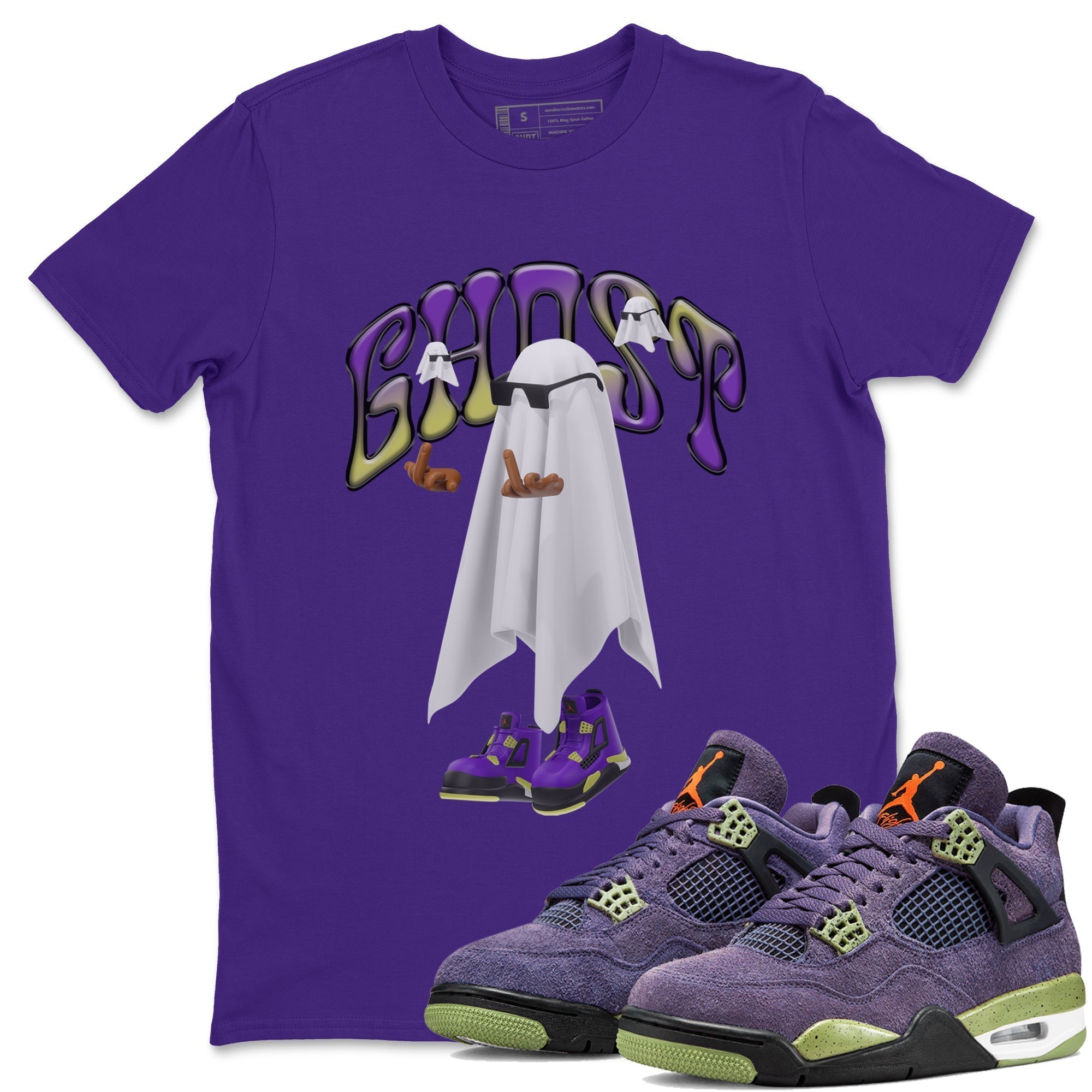 Ghost Gang snkmatch Tee - Air Jordan 4 Canyon Purple
