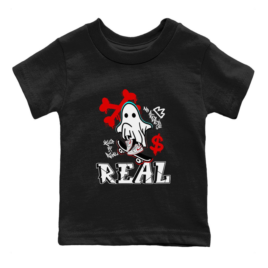 Ghost Skater snkmatch Tee Kids - Air Jordan 1 University Red