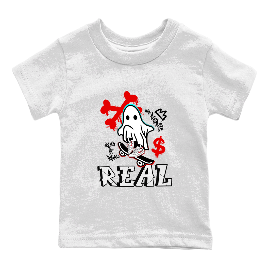 Ghost Skater snkmatch Tee Kids - Air Jordan 1 University Red