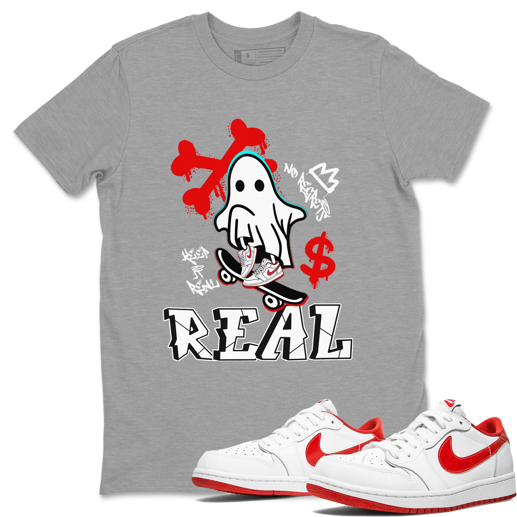 Ghost Skater snkmatch Tee - Air Jordan 1 University Red