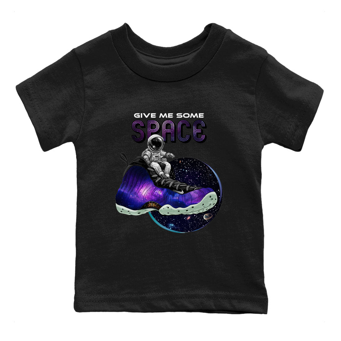 Give Me Some Space snkmatch Tees Kids - Air Foamposite One Galaxy