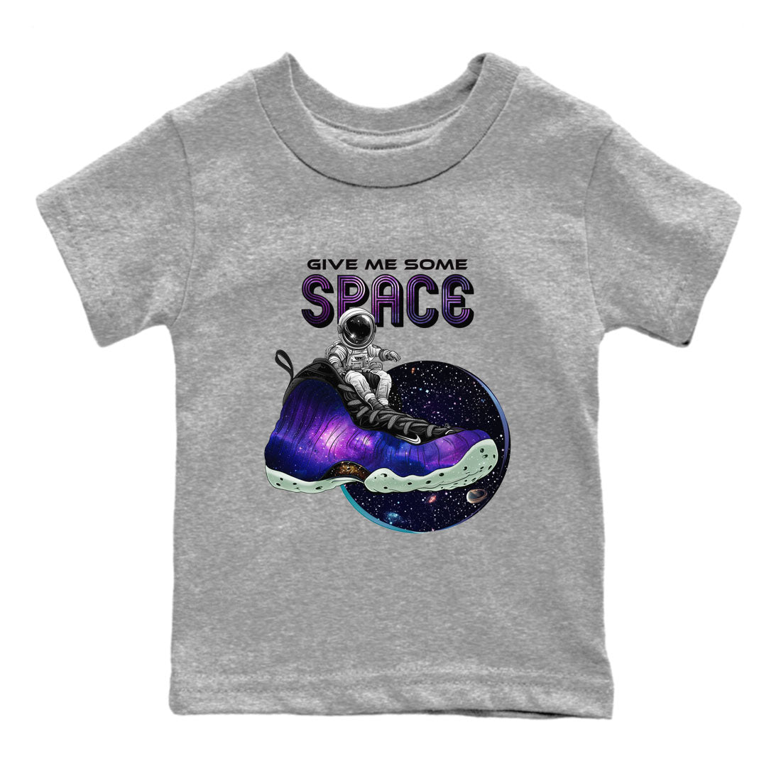 Give Me Some Space snkmatch Tees Kids - Air Foamposite One Galaxy