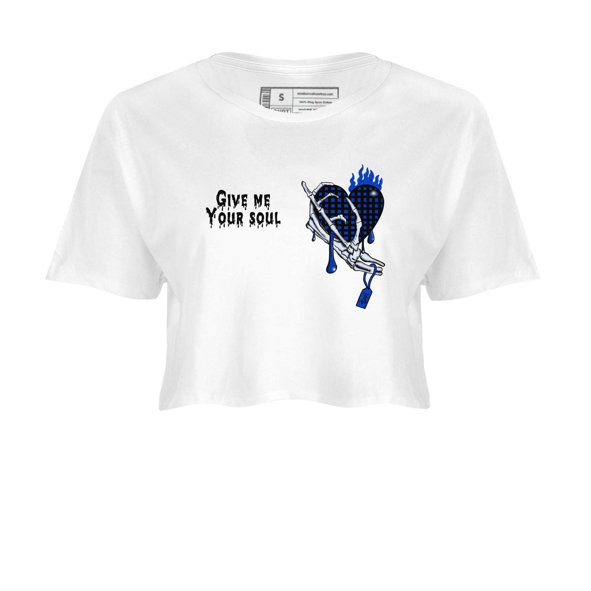 Give Me Your Soul snkmatch Women's Top - Air Foamposite One Royal
