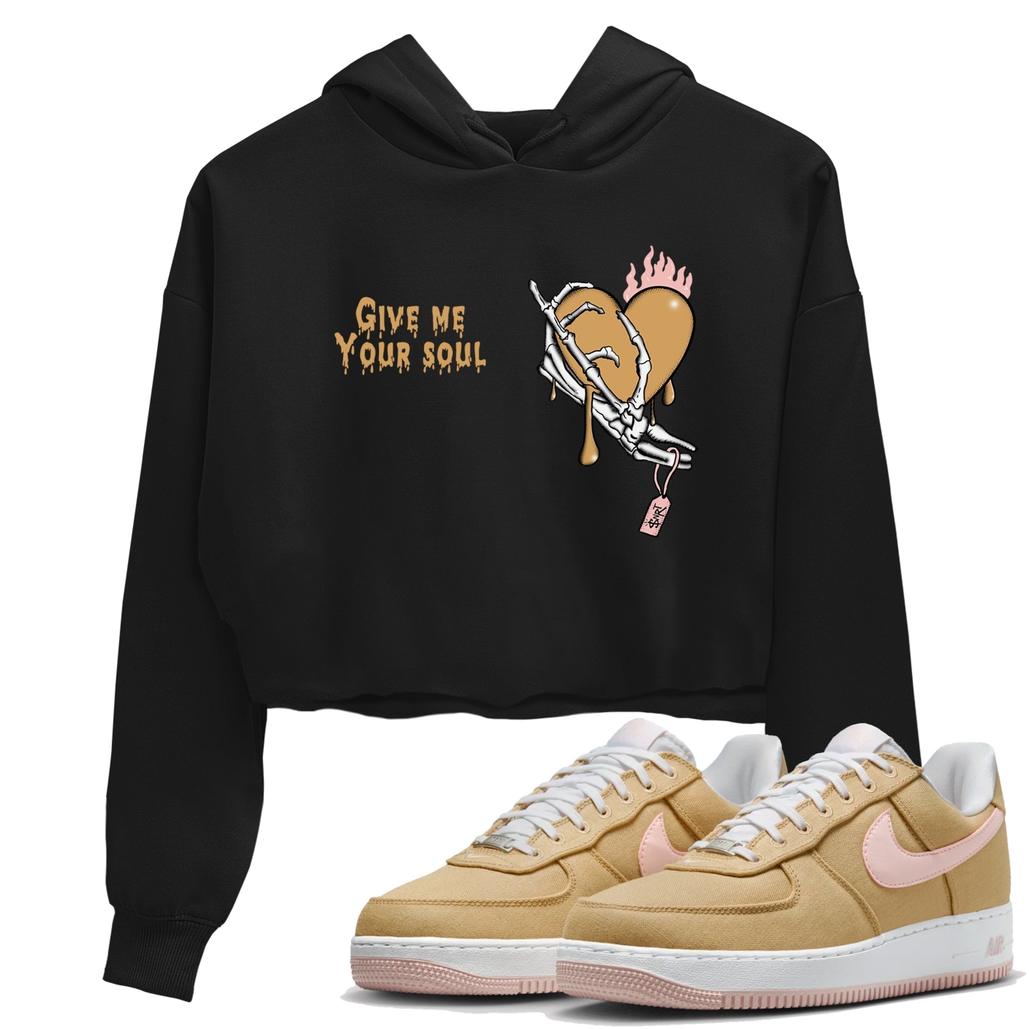 Give Me Your Soul snkmatch Women's Top - Air Force 1 Linen