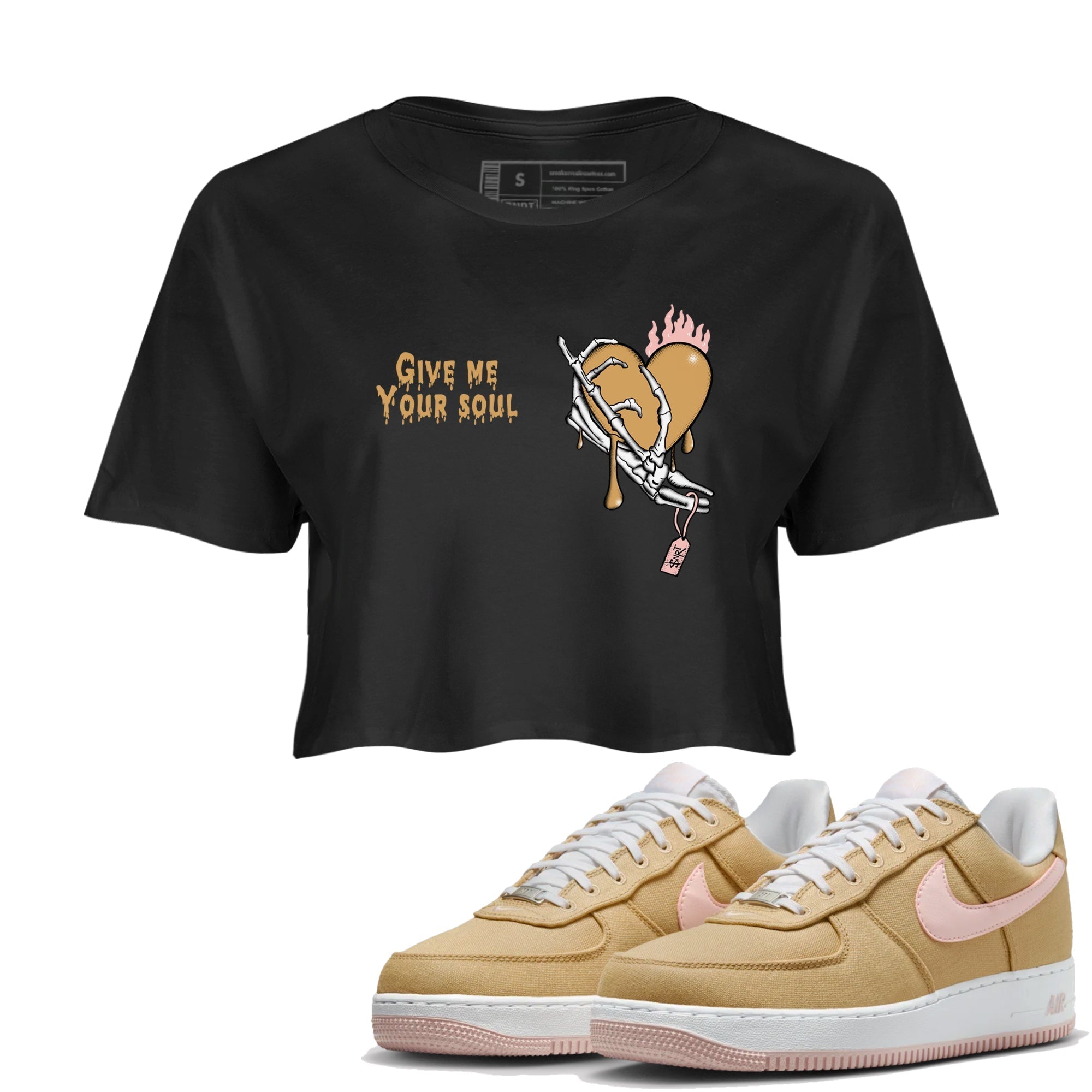 Give Me Your Soul snkmatch Women's Top - Air Force 1 Linen