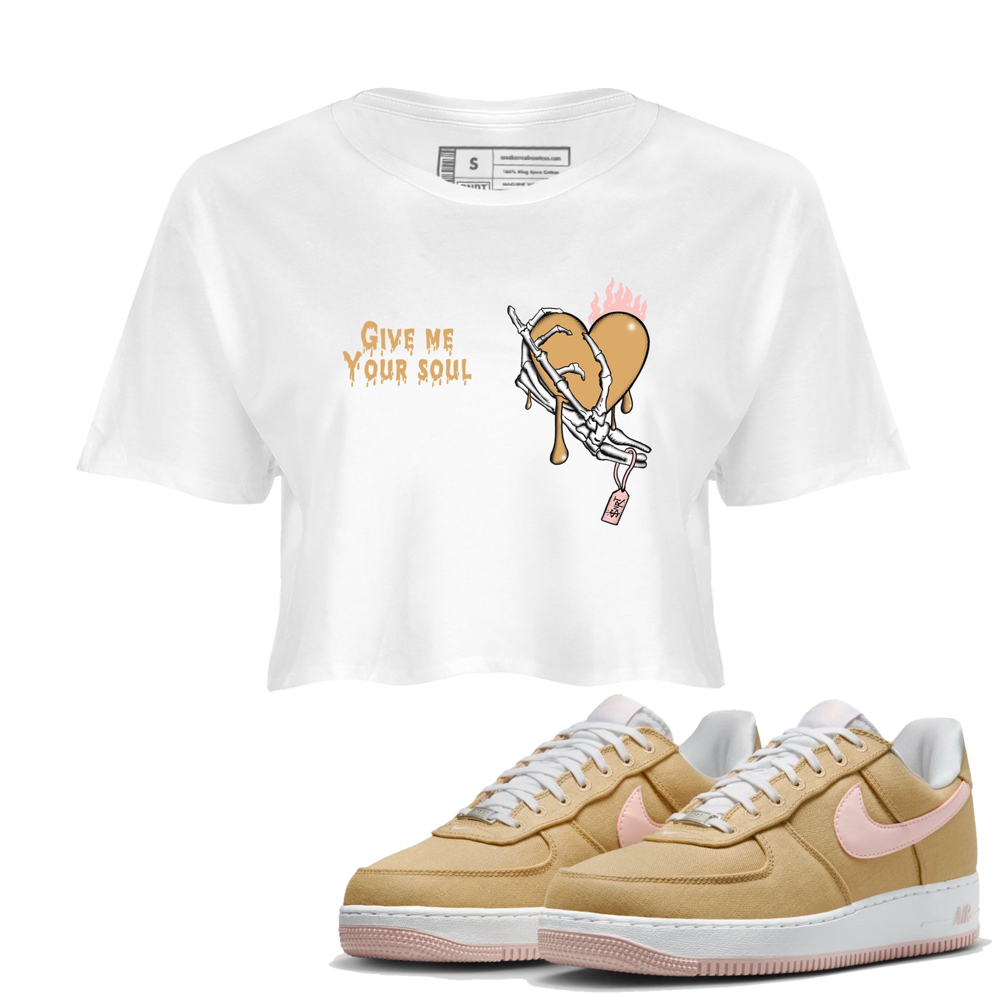 Give Me Your Soul snkmatch Women's Top - Air Force 1 Linen