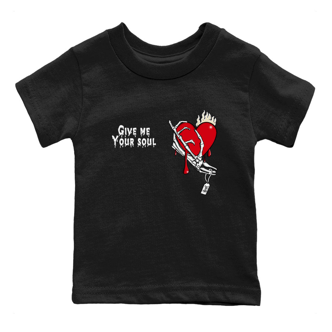 Give Me Your Soul snkmatch Tees Kids - Air Jordan 1 Black Toe Reimagined