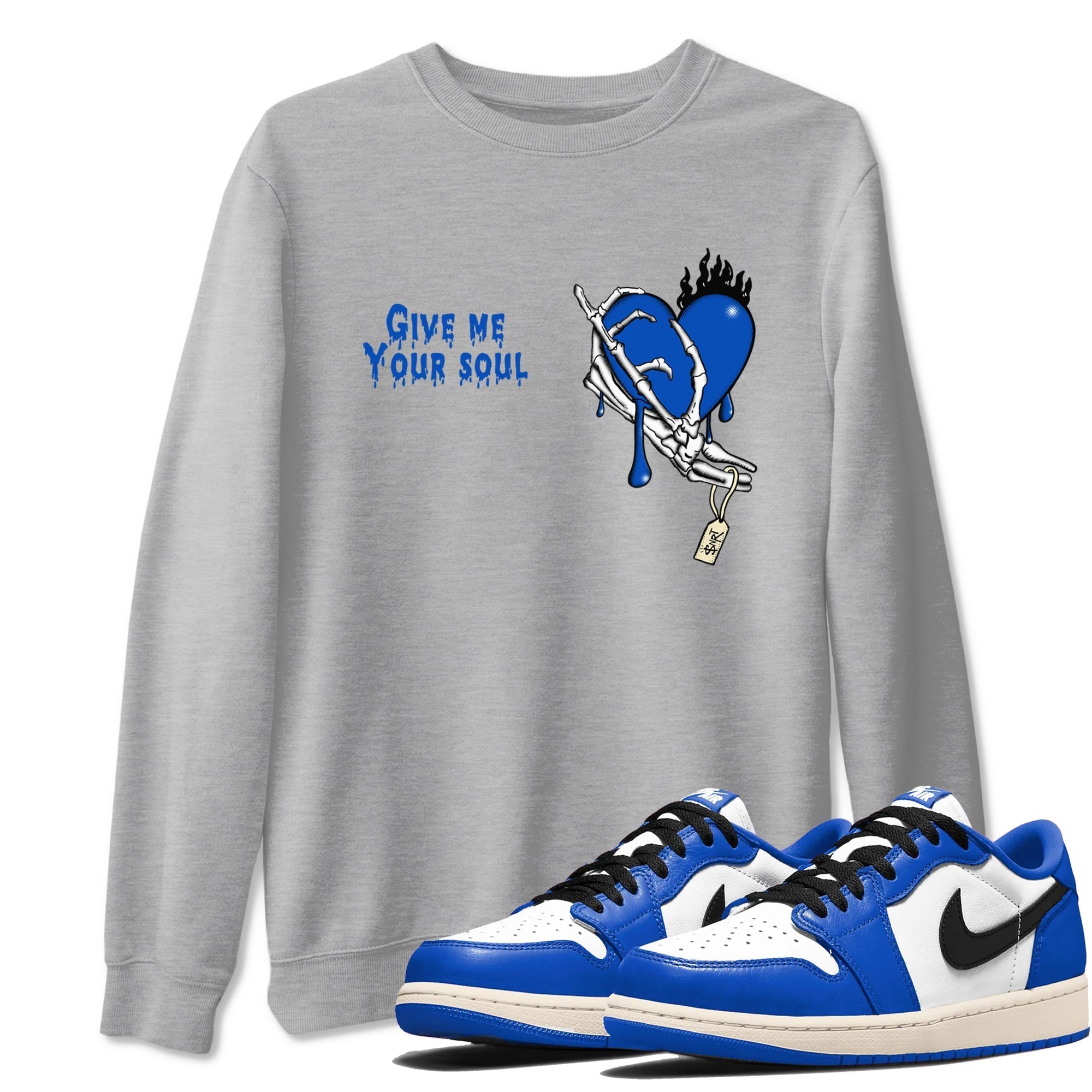 Give Me Your Soul snkmatch Tees - Air Jordan 1 Game Royal