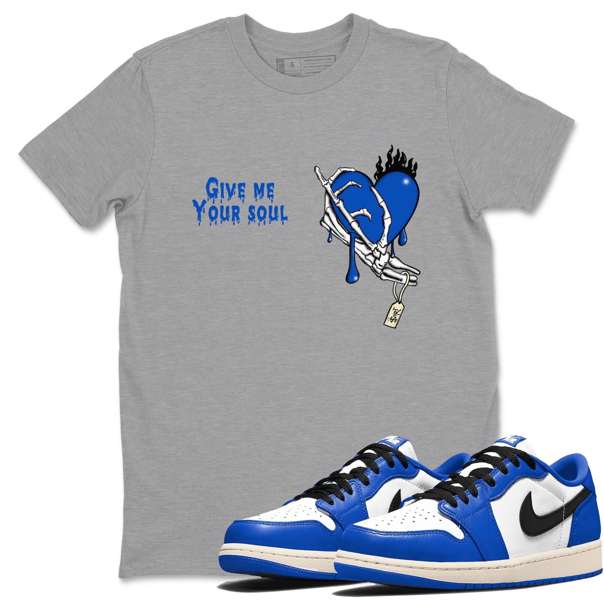 Give Me Your Soul snkmatch Tees - Air Jordan 1 Game Royal