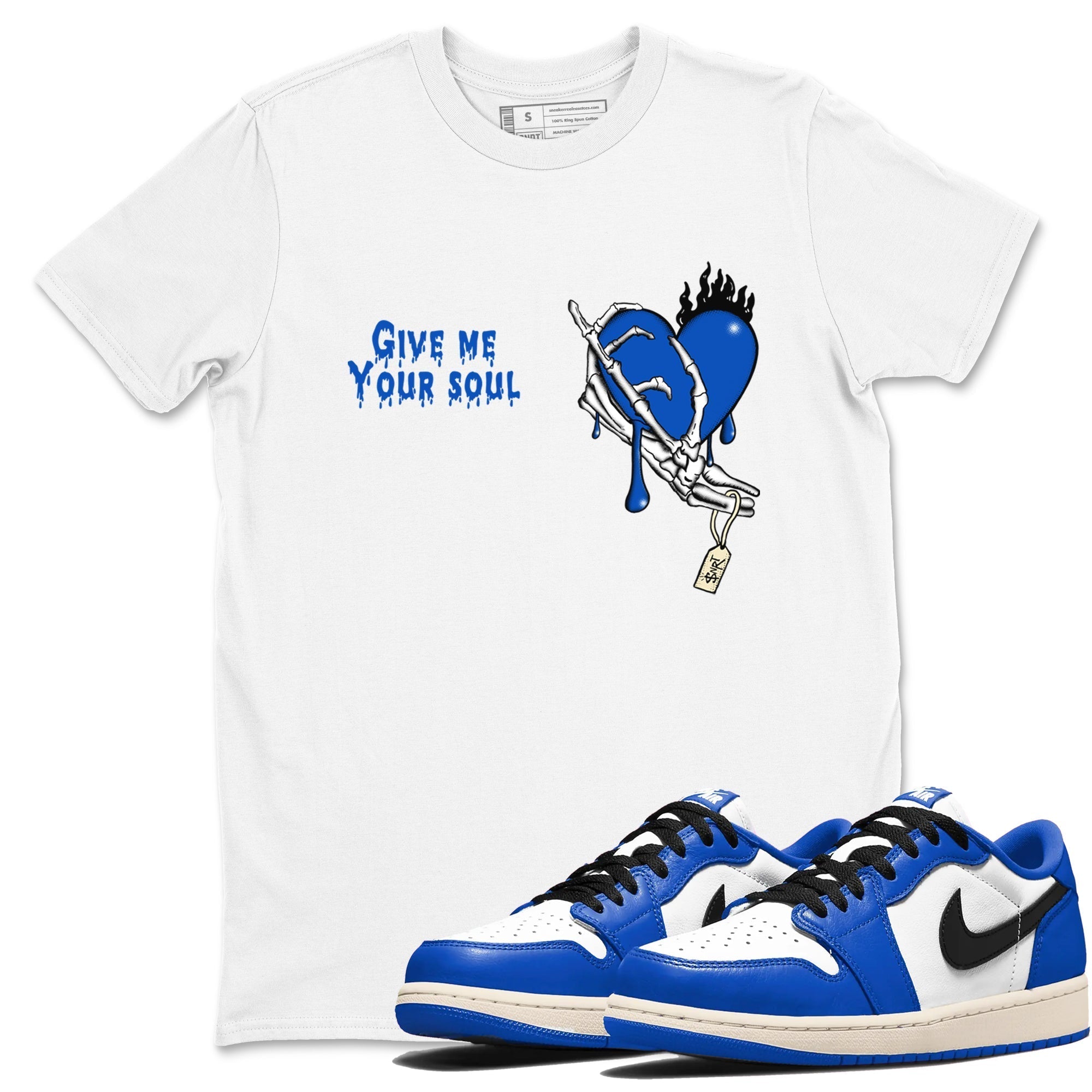 Give Me Your Soul snkmatch Tees - Air Jordan 1 Game Royal