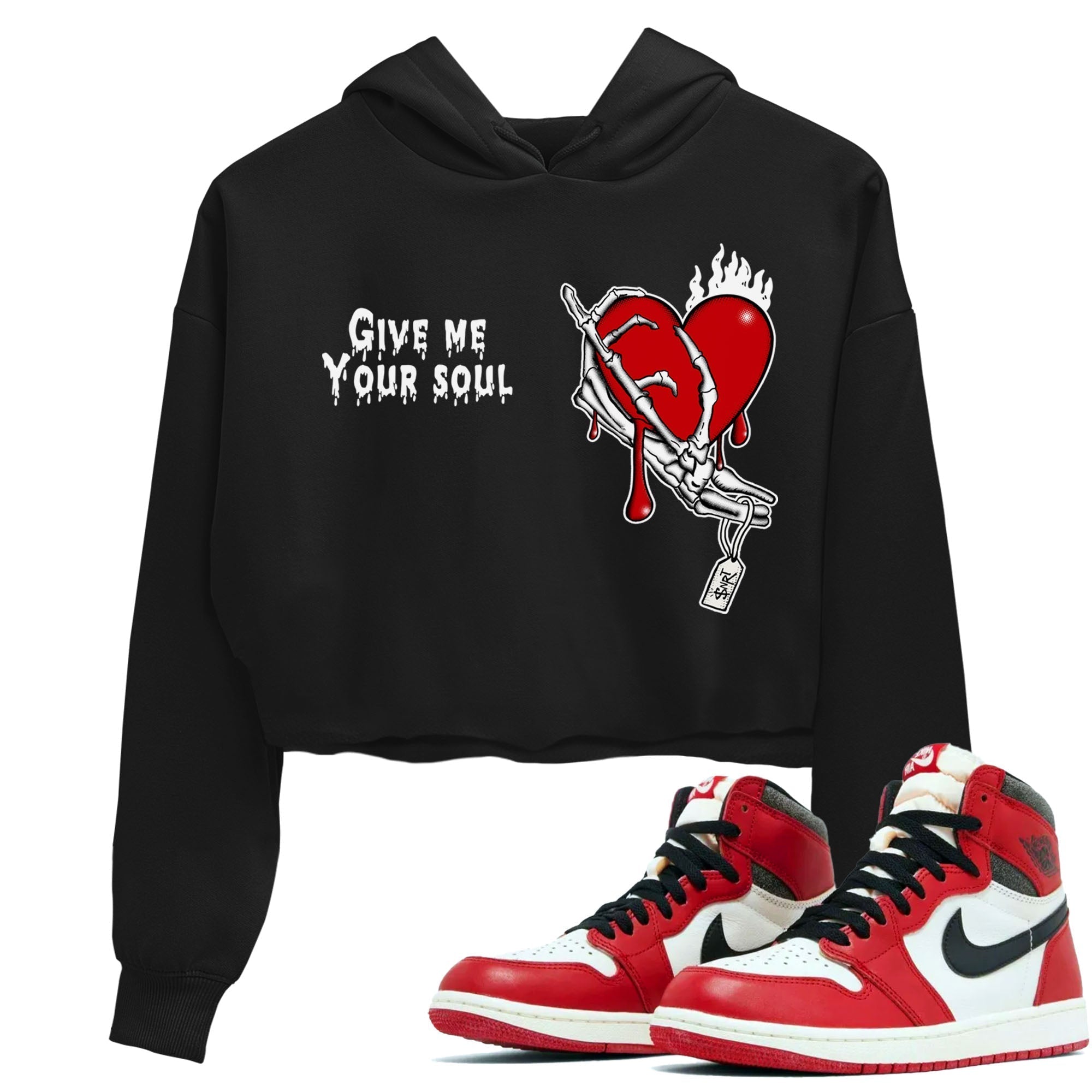 Give Me Your Soul snkmatch Women's Top - Air Jordan 1 Lost & Found