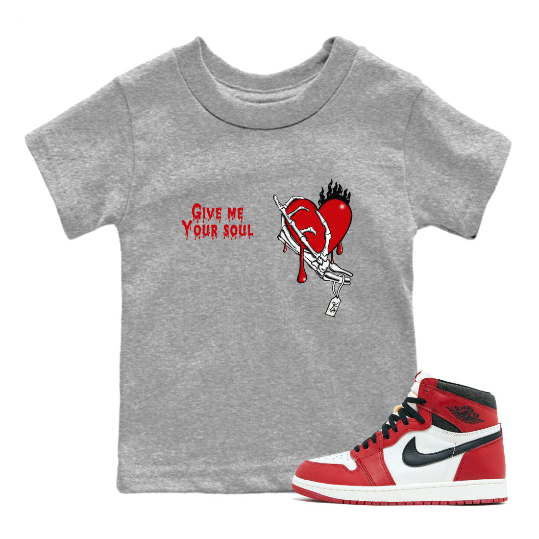 Give Me Your Soul snkmatch Tees Kids - Air Jordan 1 Lost & Found