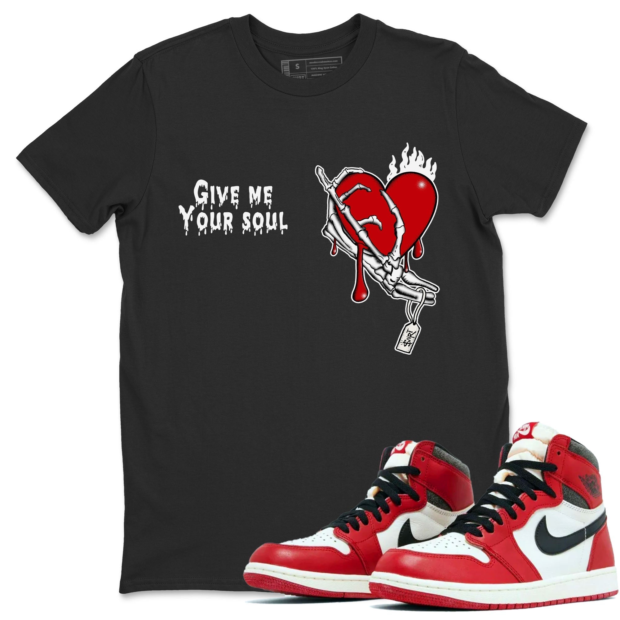 Give Me Your Soul snkmatch Tees - Air Jordan 1 Lost & Found