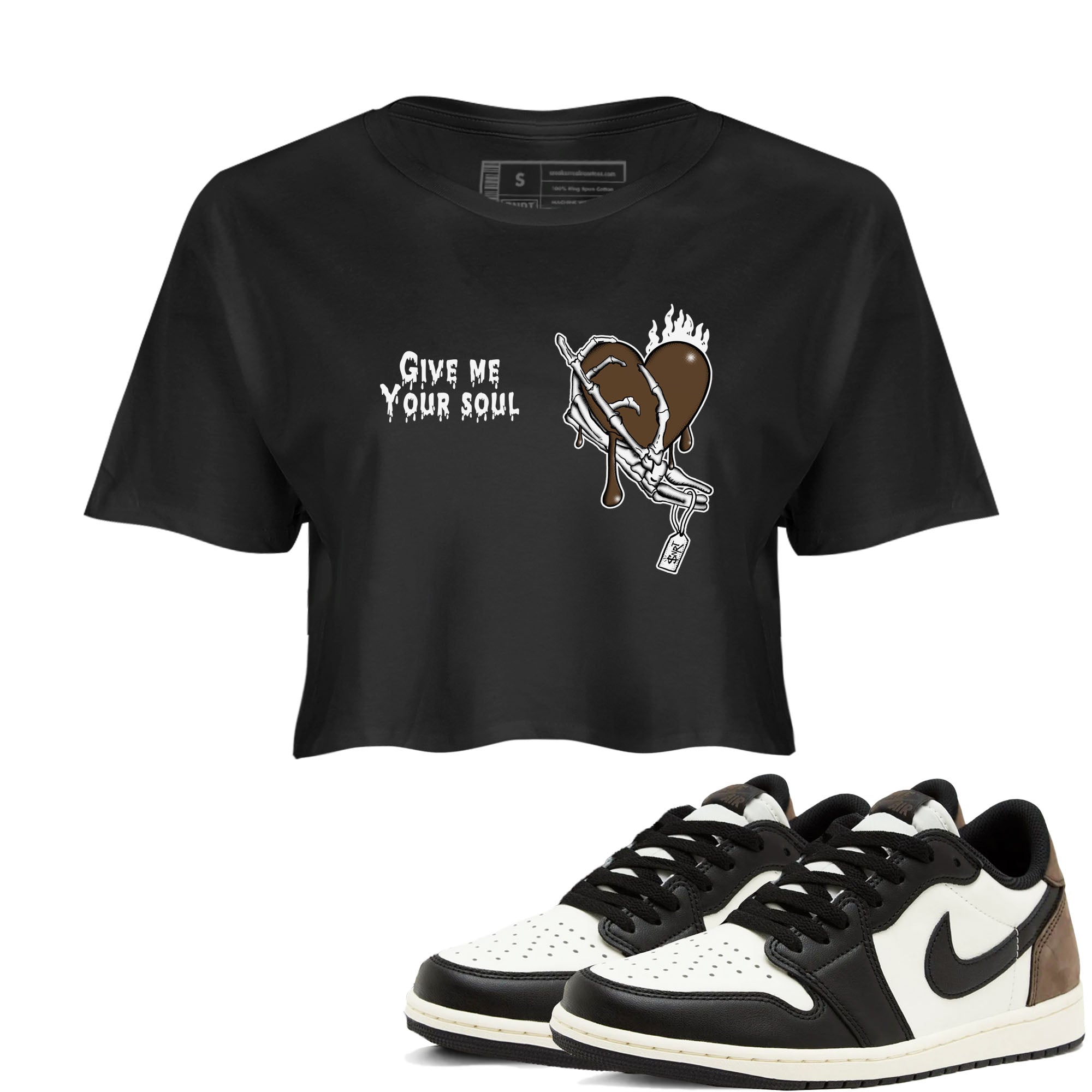 Give Me Your Soul snkmatch Women's Top - Air Jordan 1 Mocha
