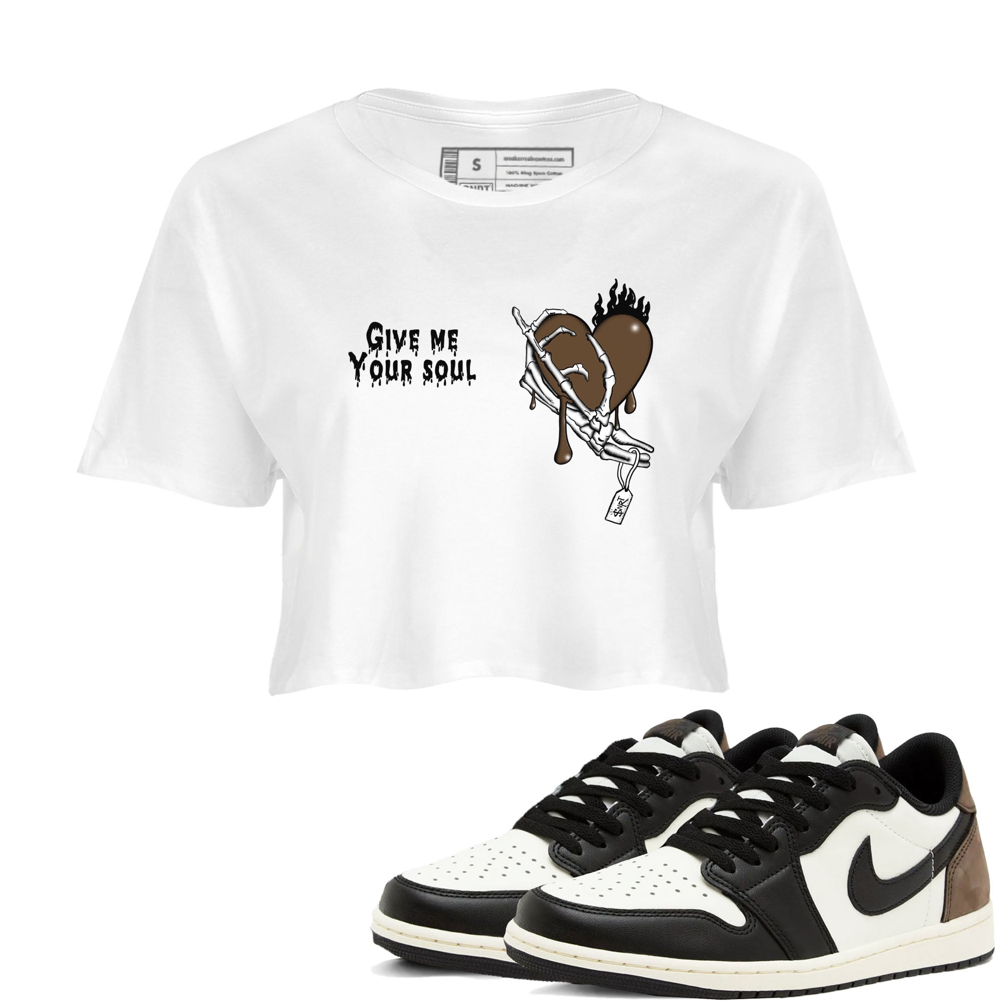Give Me Your Soul snkmatch Women's Top - Air Jordan 1 Mocha