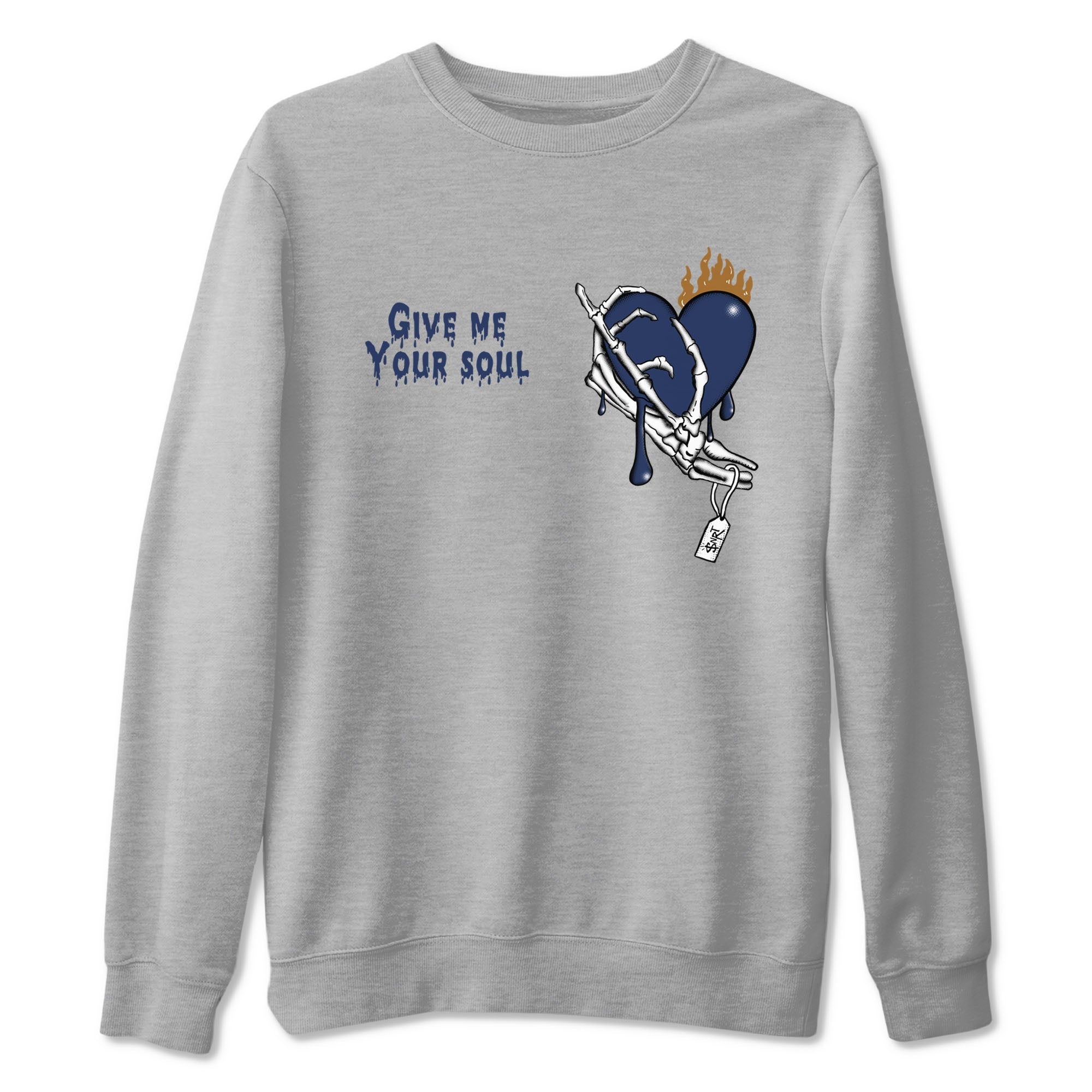 Give Me Your Soul snkmatch Tees - Air Jordan 13 Midnight Navy