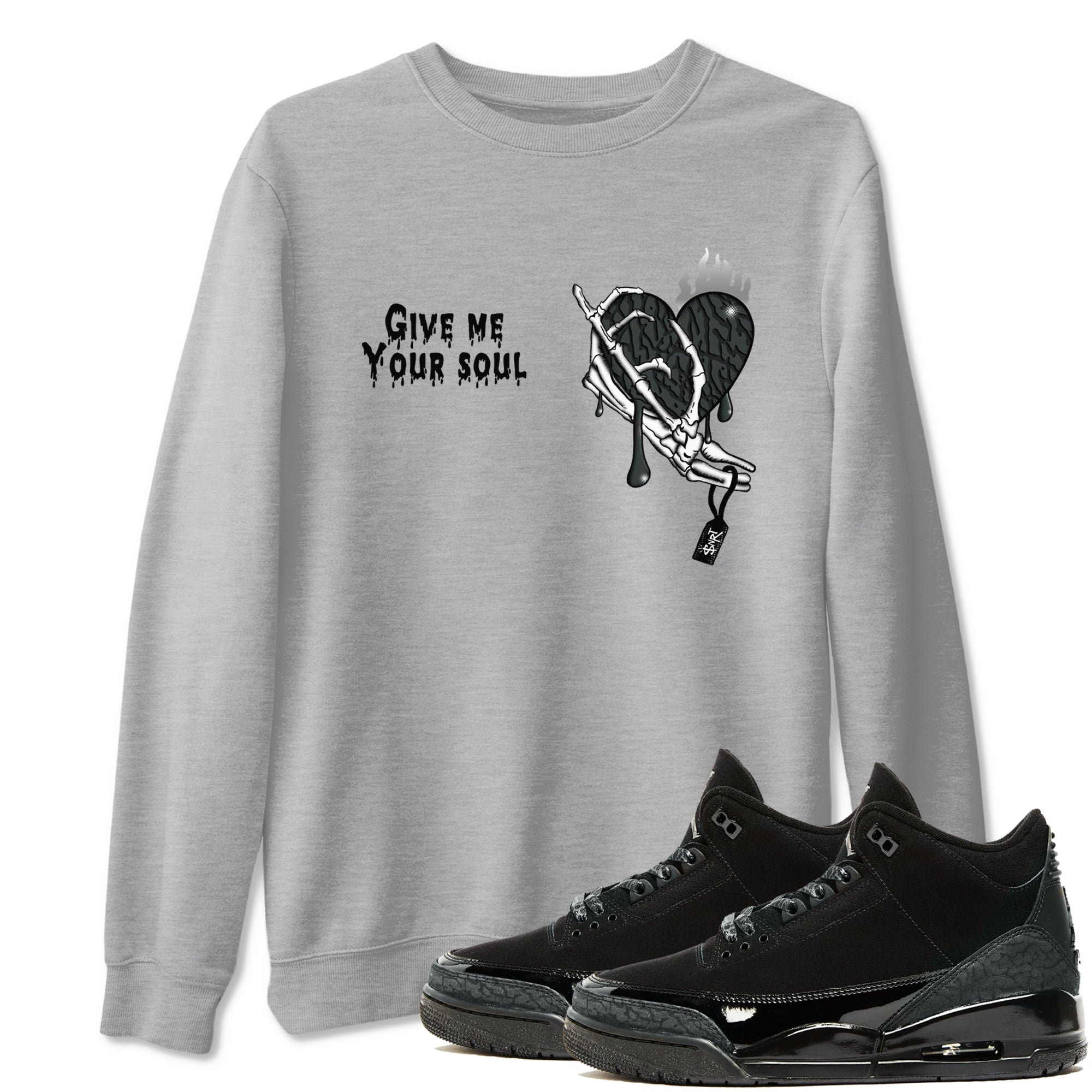 Give Me Your Soul snkmatch Tees - Air Jordan 3 Black Cat
